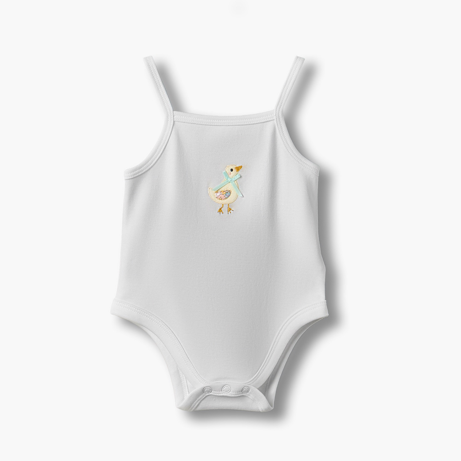 طقم من 2 بودي سوت برقبة مربعة وأشرطة مع أزرار كبس-baby-girls-clothing-bodysuits-image-3