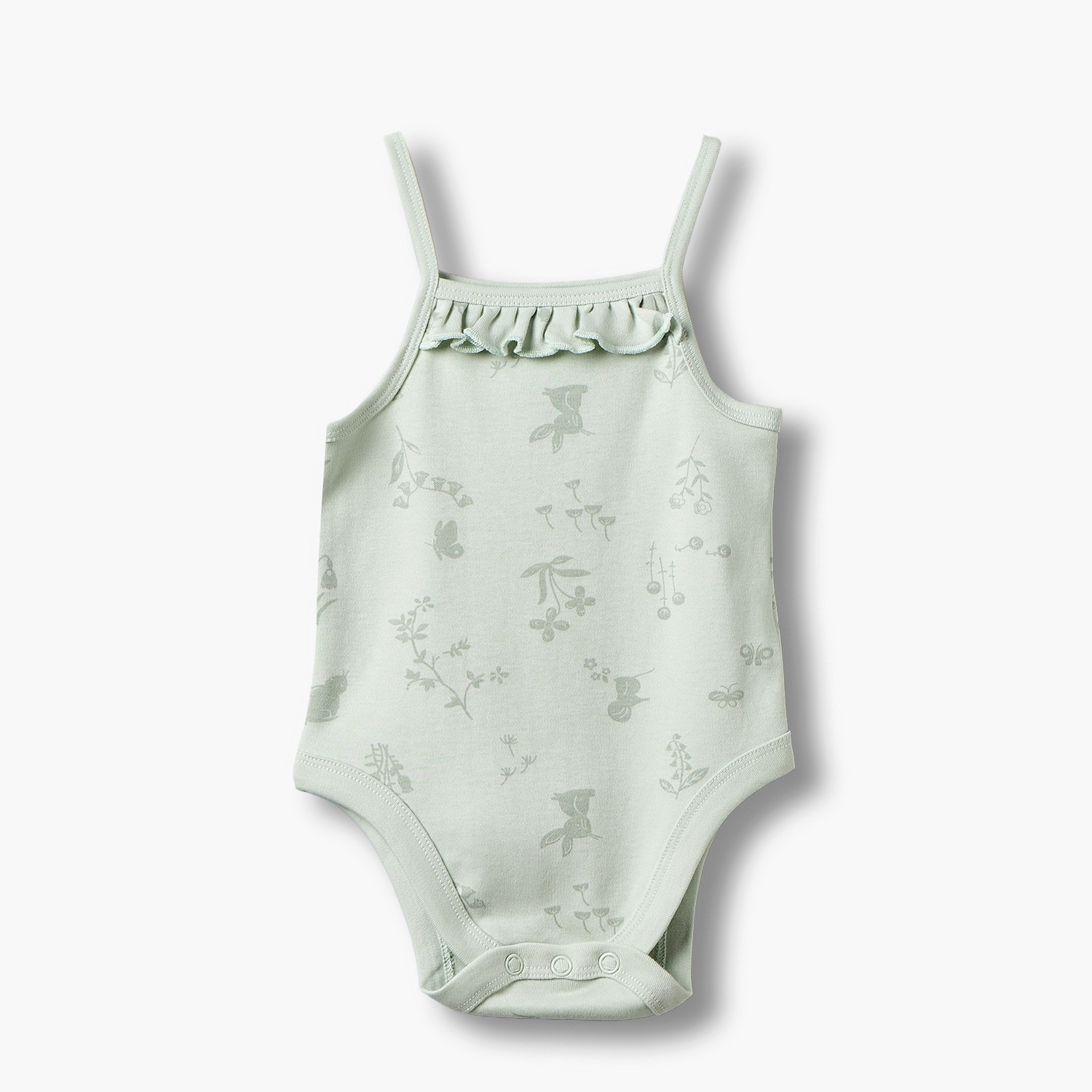 طقم من 2 بودي سوت برقبة مربعة وأشرطة مع أزرار كبس-baby-girls-clothing-bodysuits-image-5