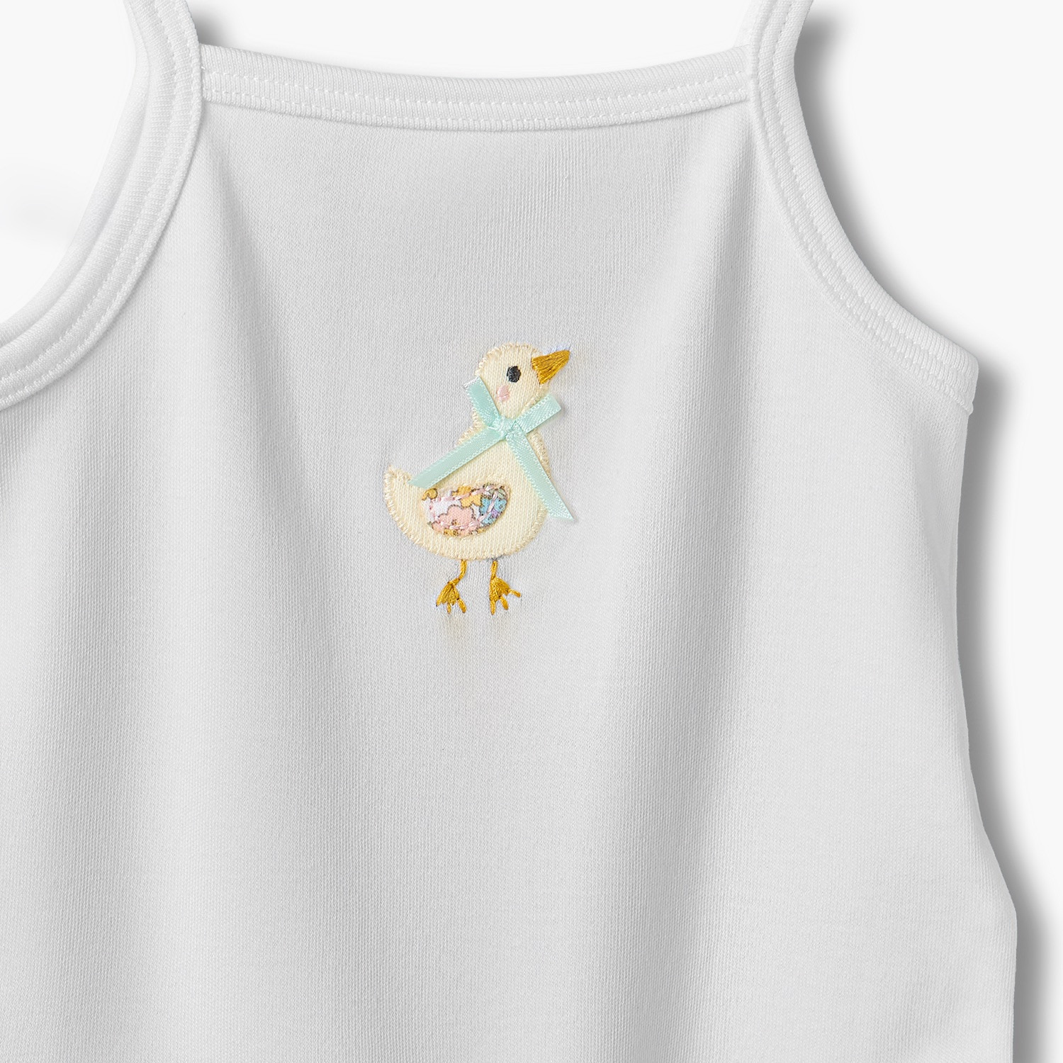 طقم من 2 بودي سوت برقبة مربعة وأشرطة مع أزرار كبس-baby-girls-clothing-bodysuits-image-7