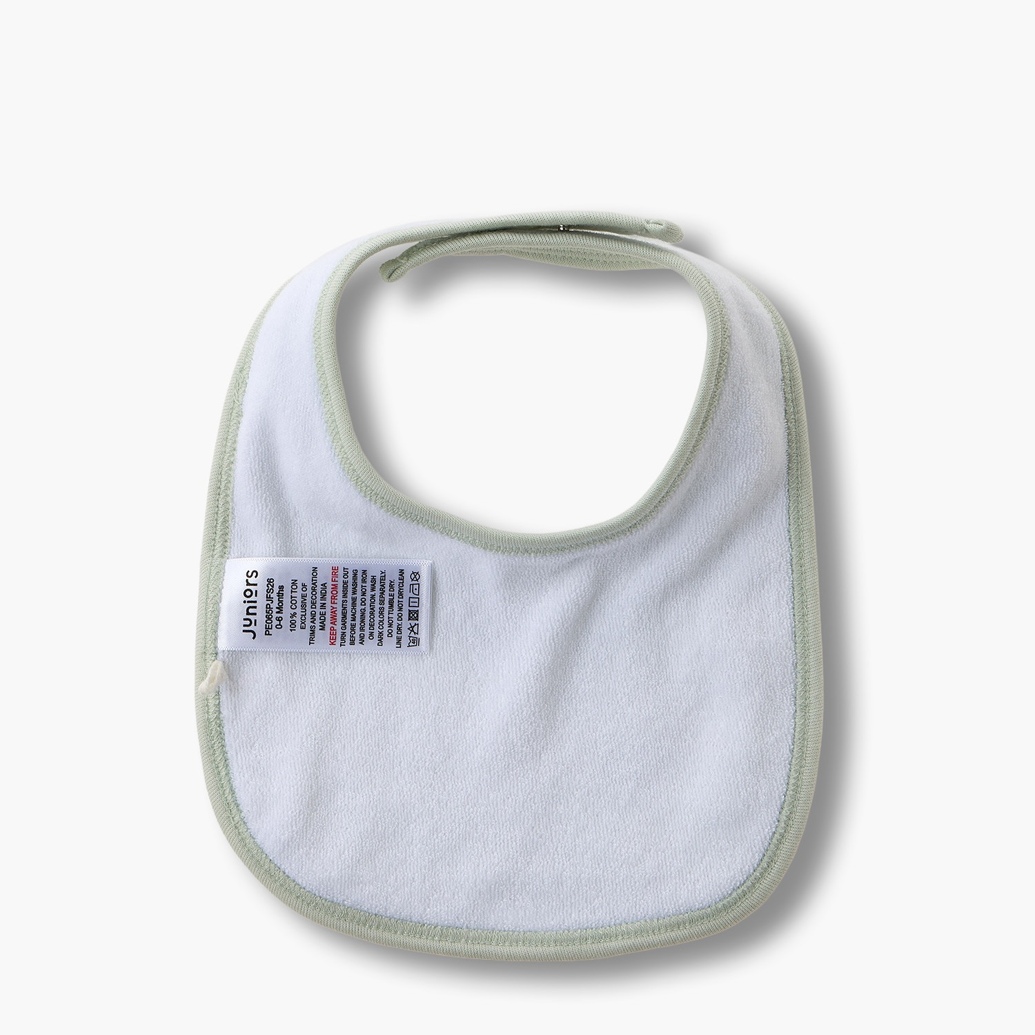 Pack of 2 Juniors Baby Bib with Snap Button Closure-baby-feeding-bibs-image-4