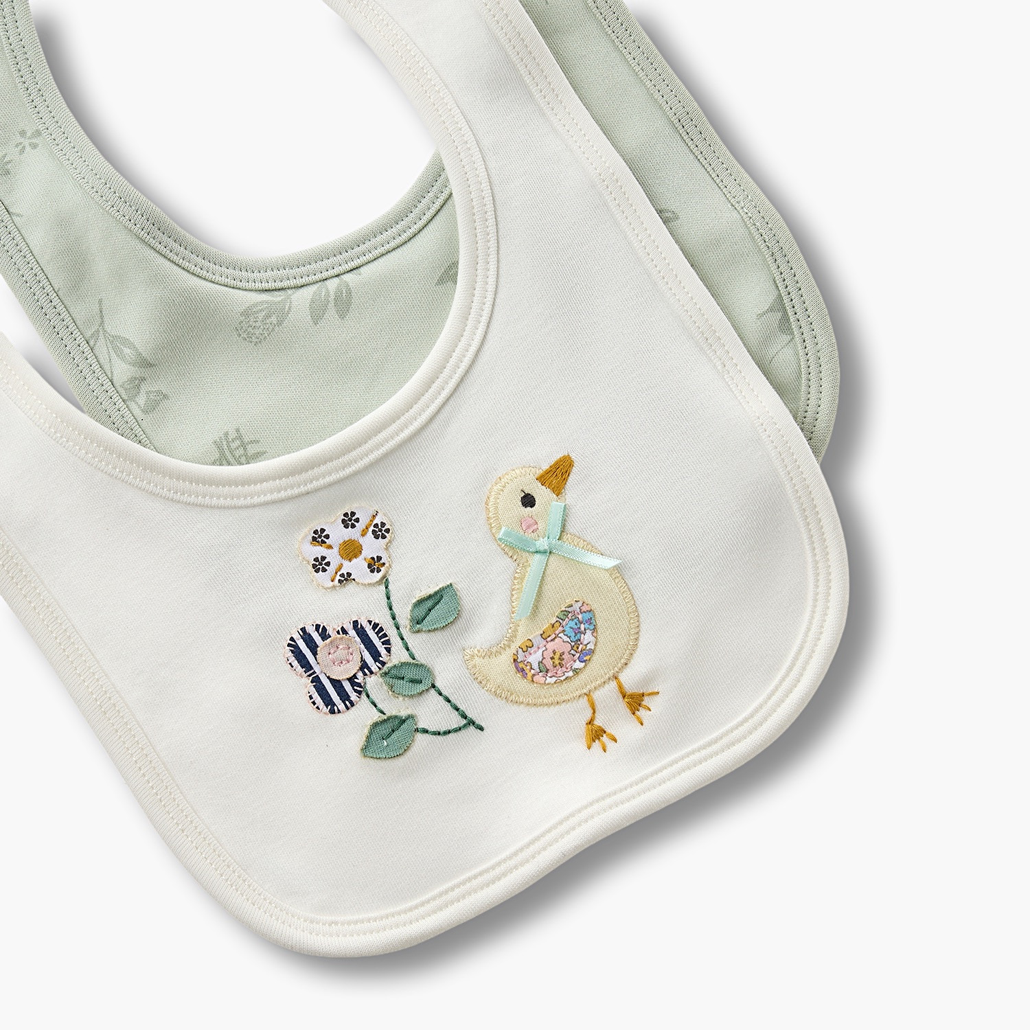 Pack of 2 Juniors Baby Bib with Snap Button Closure-baby-feeding-bibs-image-5