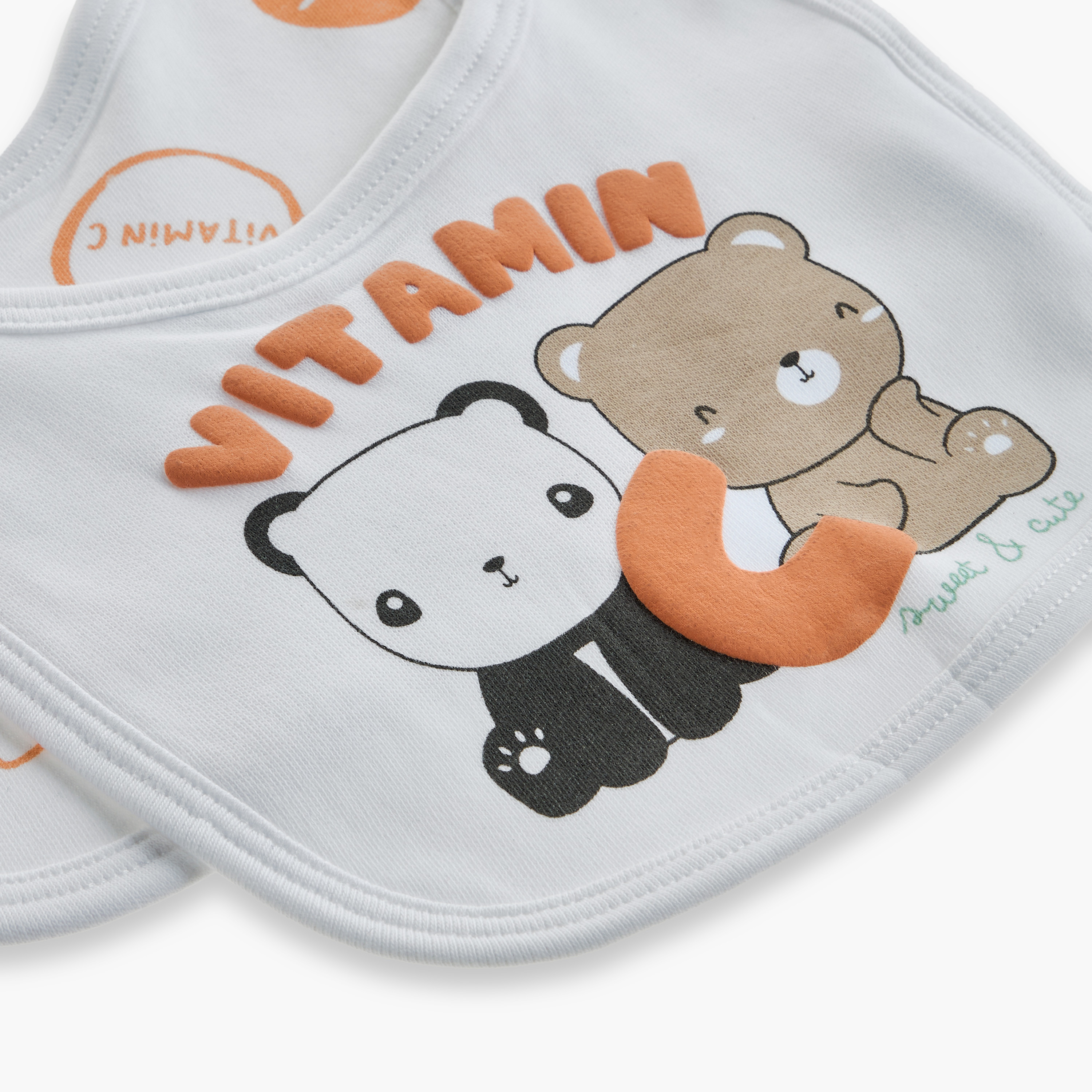 Juniors Printed Baby Bib with Button Closure - Set of 2-baby-feeding-bibs-image-5