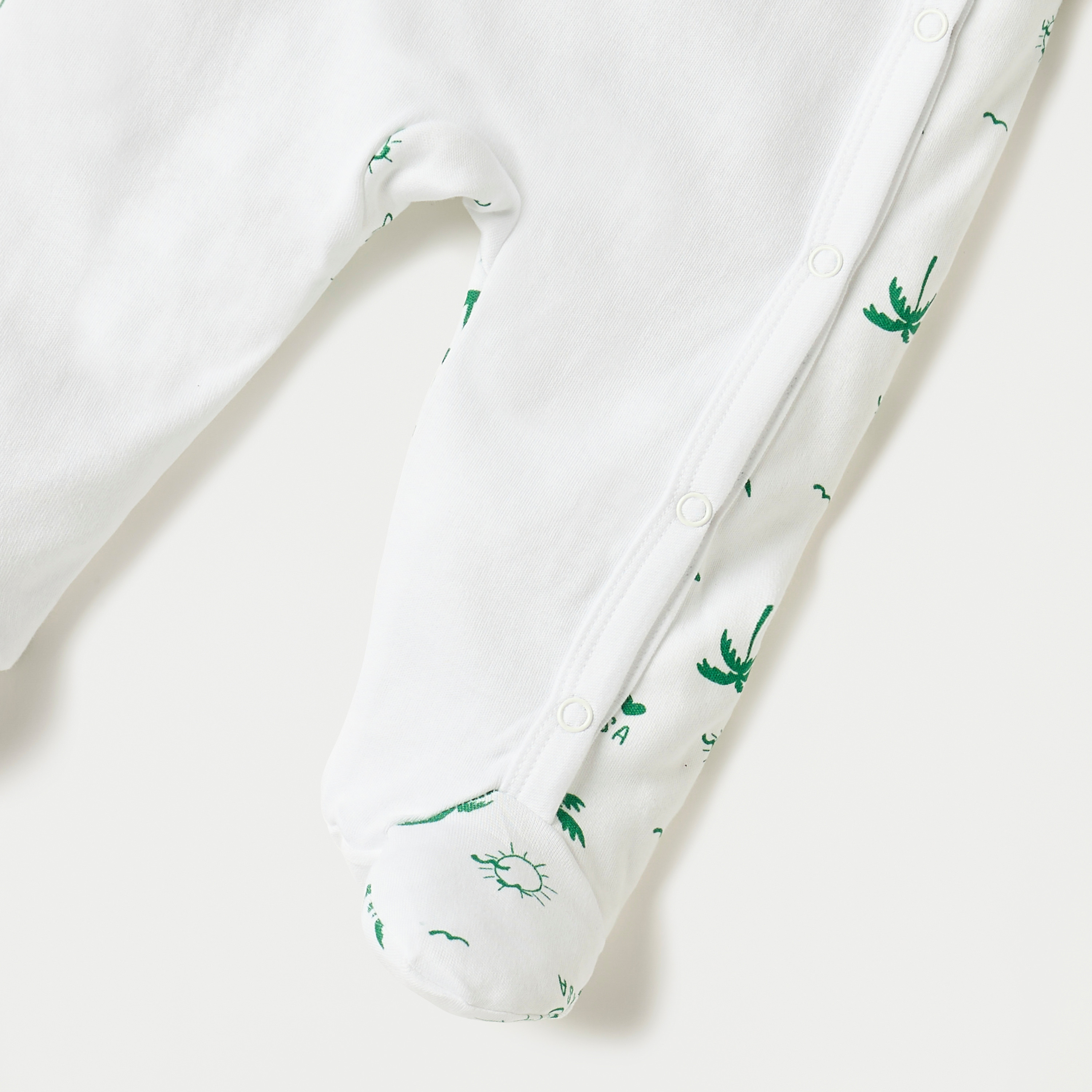 Juniors KSA National Day Print Footed Sleepsuit with Long Sleeves-baby-boys-clothing-nightwear-sleepsuits-image-4