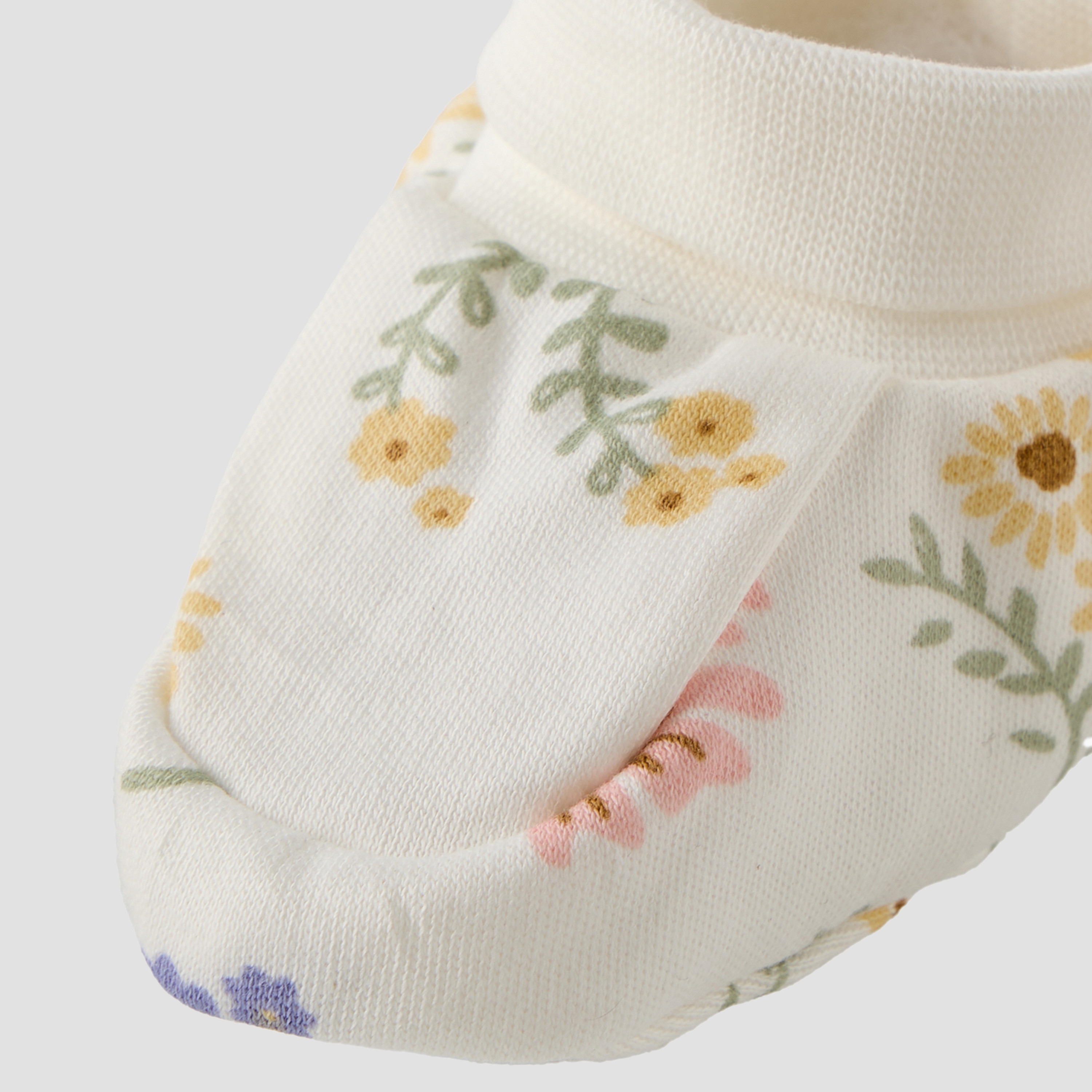 Pack of 2 Juniors Booties with Floral Print-baby-girls-shoes-booties-image-10
