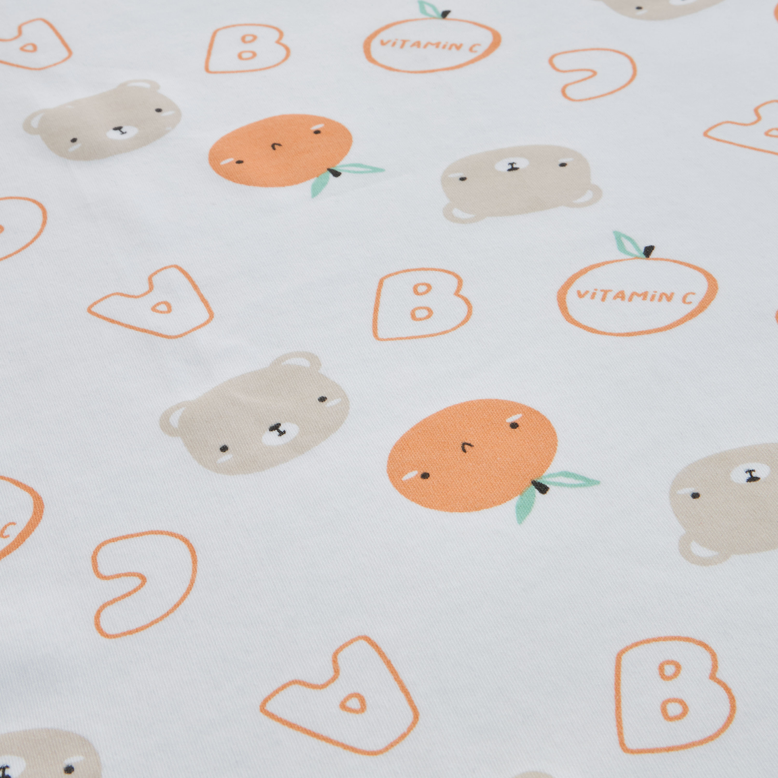 Juniors Bear Print Receiving Blanket - 70x70 cm-baby-nursery-blanketsandswaddles-receivingblankets-image-3