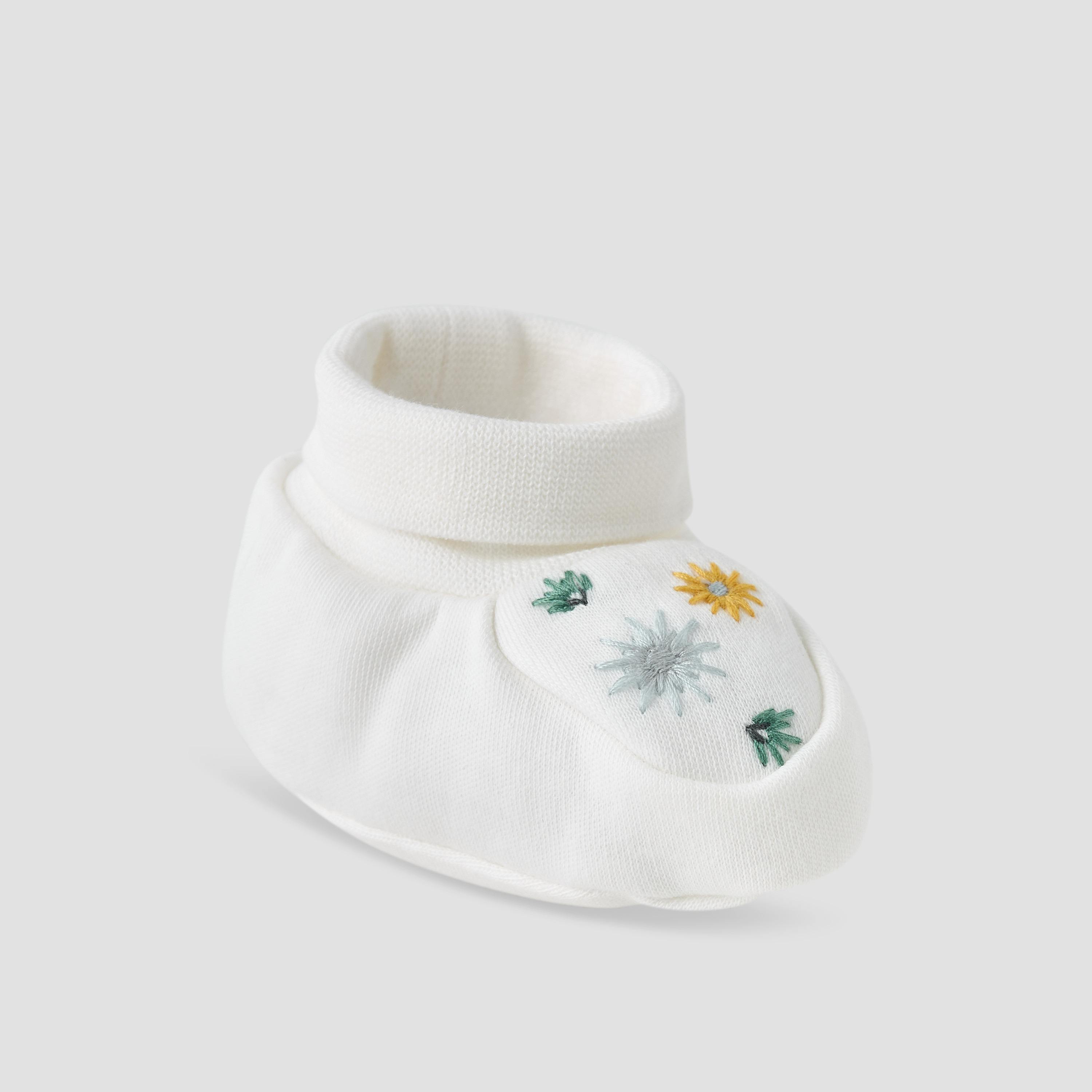 Pack of 2 Juniors Booties with Embroidery and Print-baby-girls-shoes-booties-image-3