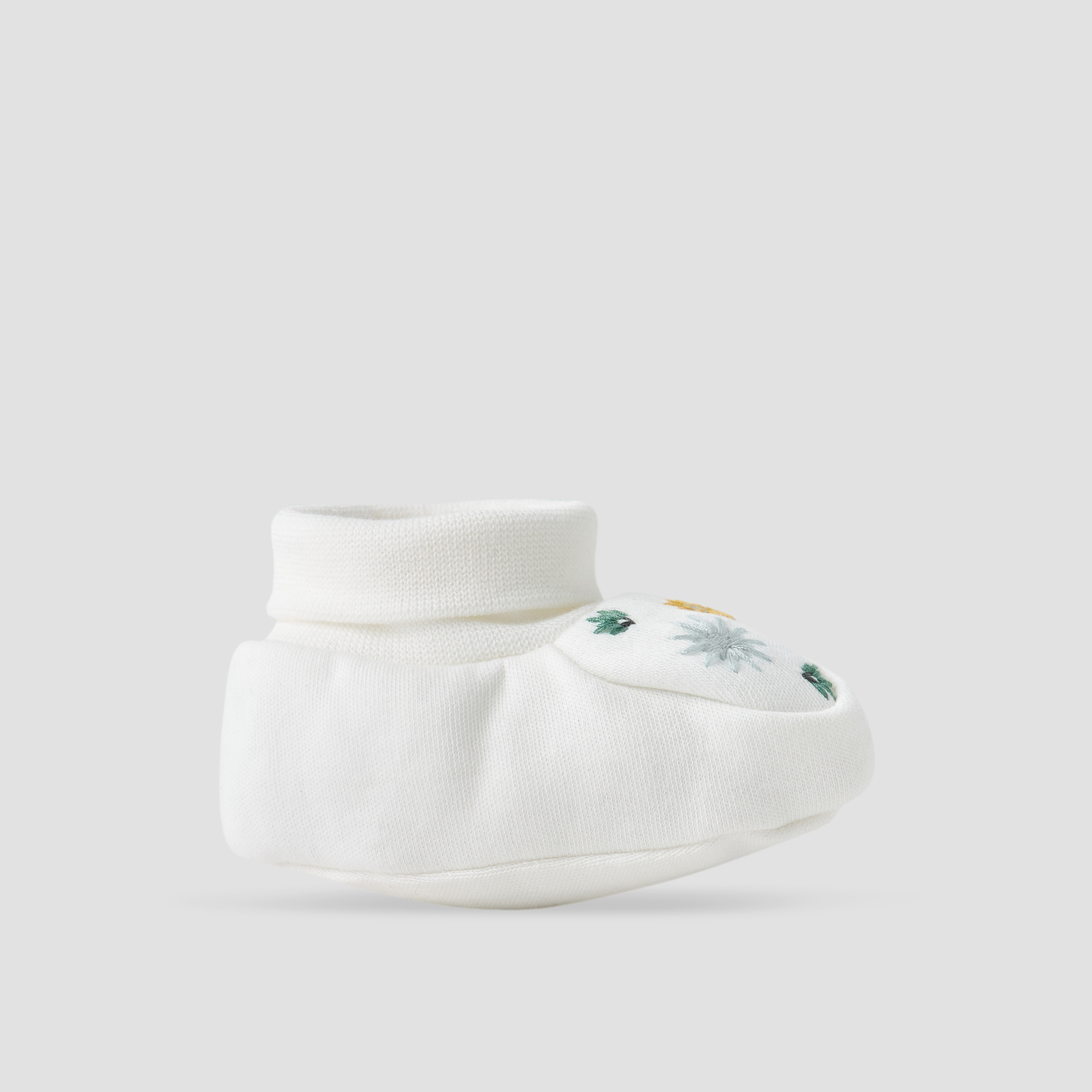 Pack of 2 Juniors Booties with Embroidery and Print-baby-girls-shoes-booties-image-4