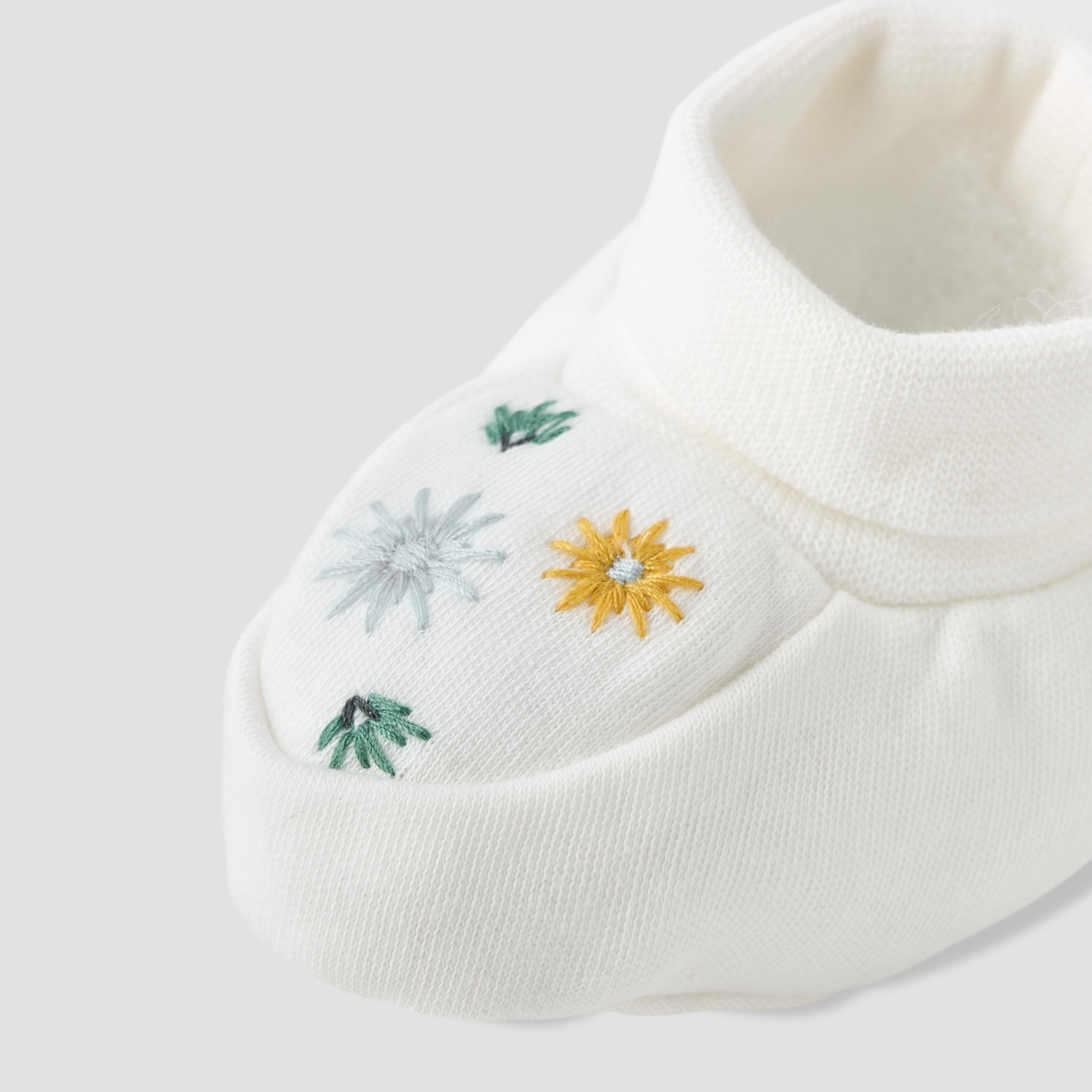 Pack of 2 Juniors Booties with Embroidery and Print-baby-girls-shoes-booties-image-5