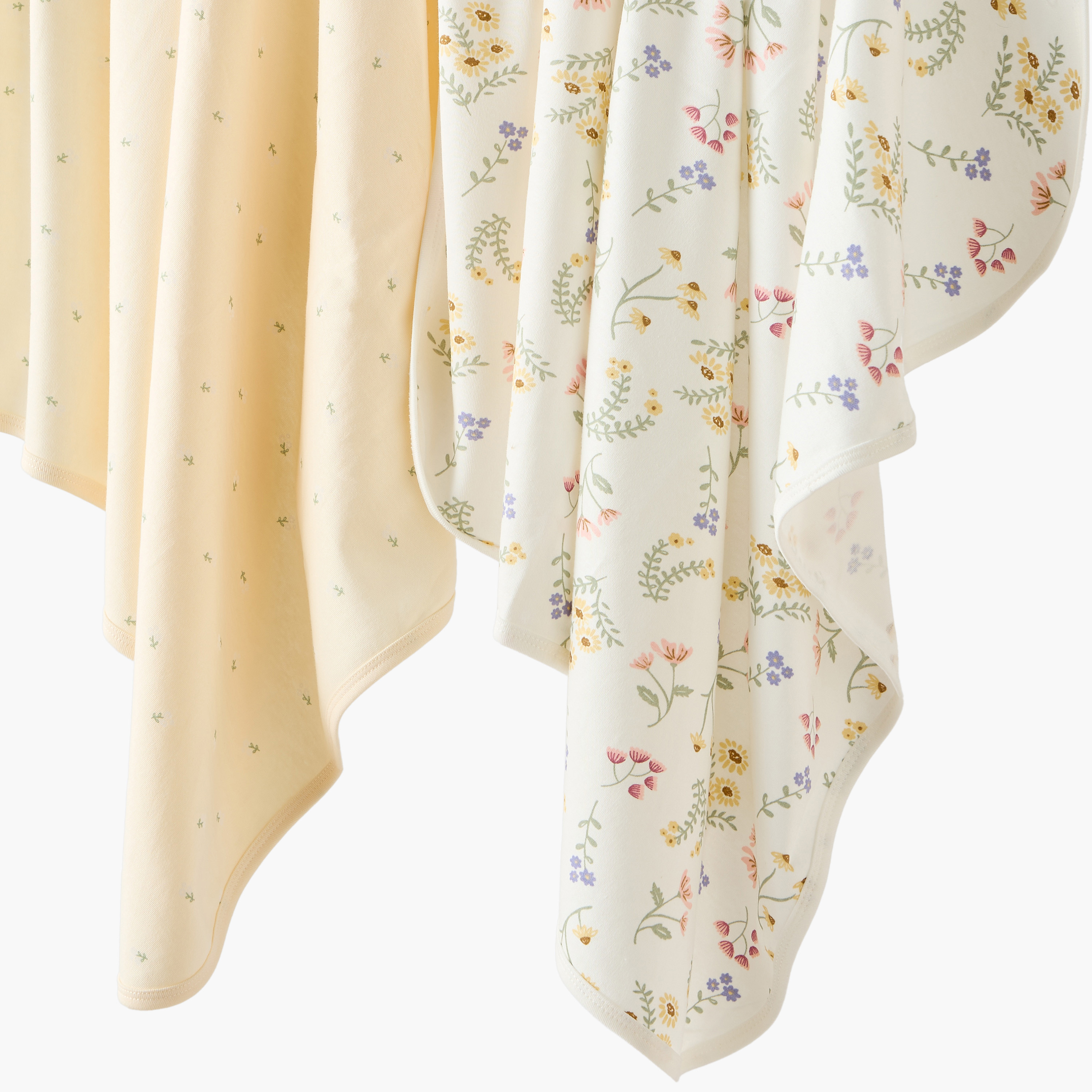 Pack of 2 Juniors Receiving Blanket with Floral Print-baby-nursery-blanketsandswaddles-receivingblankets-image-4