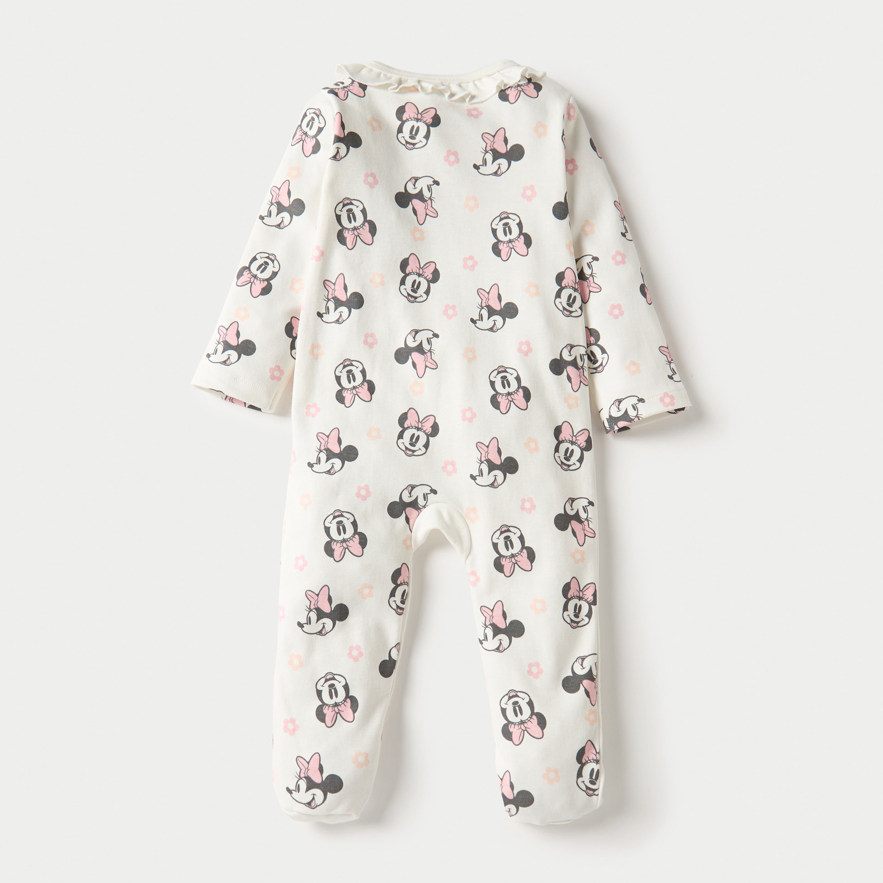 بدلة نوم مُغلقة القدمين بأزرار إغلاق وطبعات ميني ماوس من ديزني-baby-girls-clothing-nightwear-sleepsuits-image-2