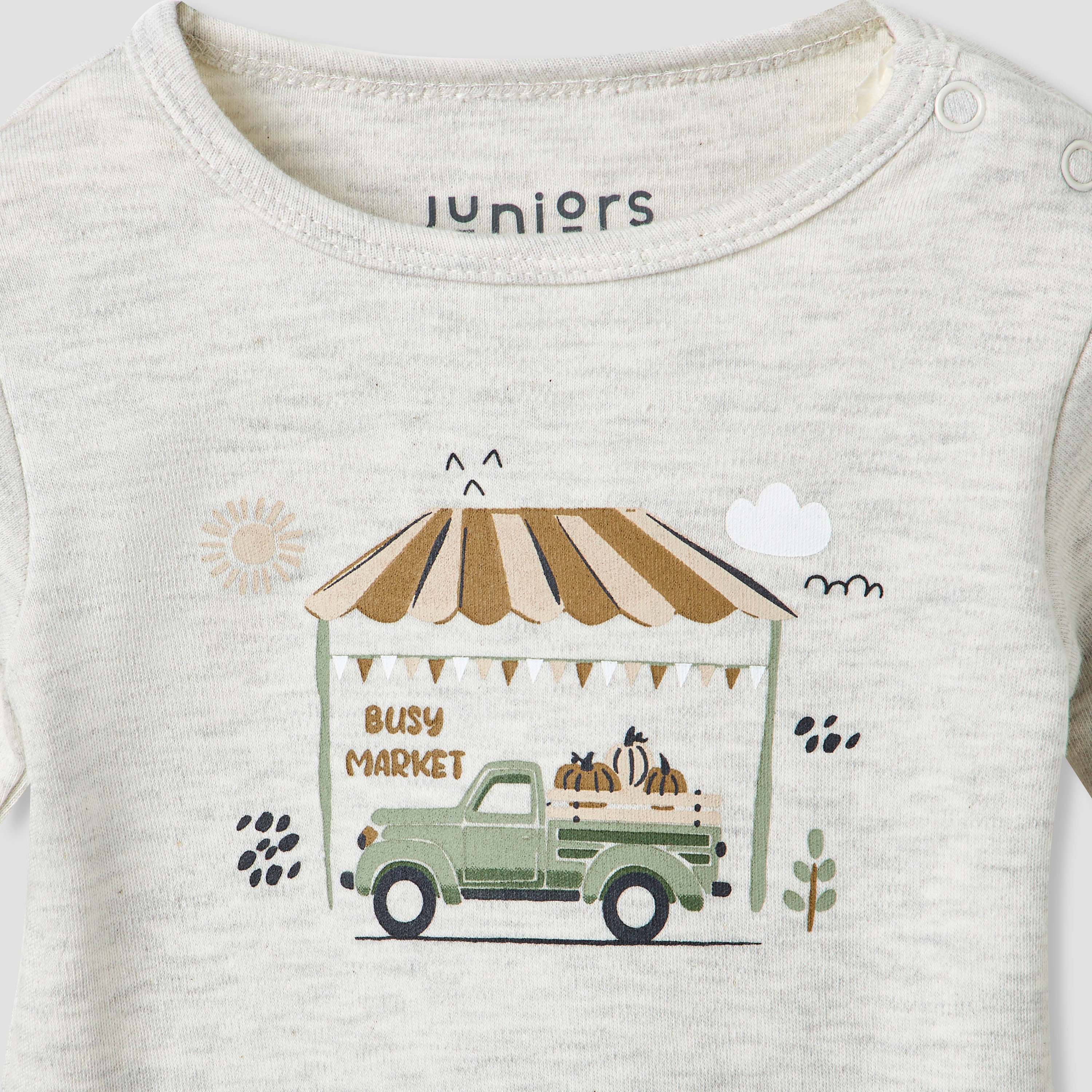 Juniors Printed T-shirt and Pyjamas - Set of 2-baby-boys-clothing-nightwear-pyjamasets-image-6