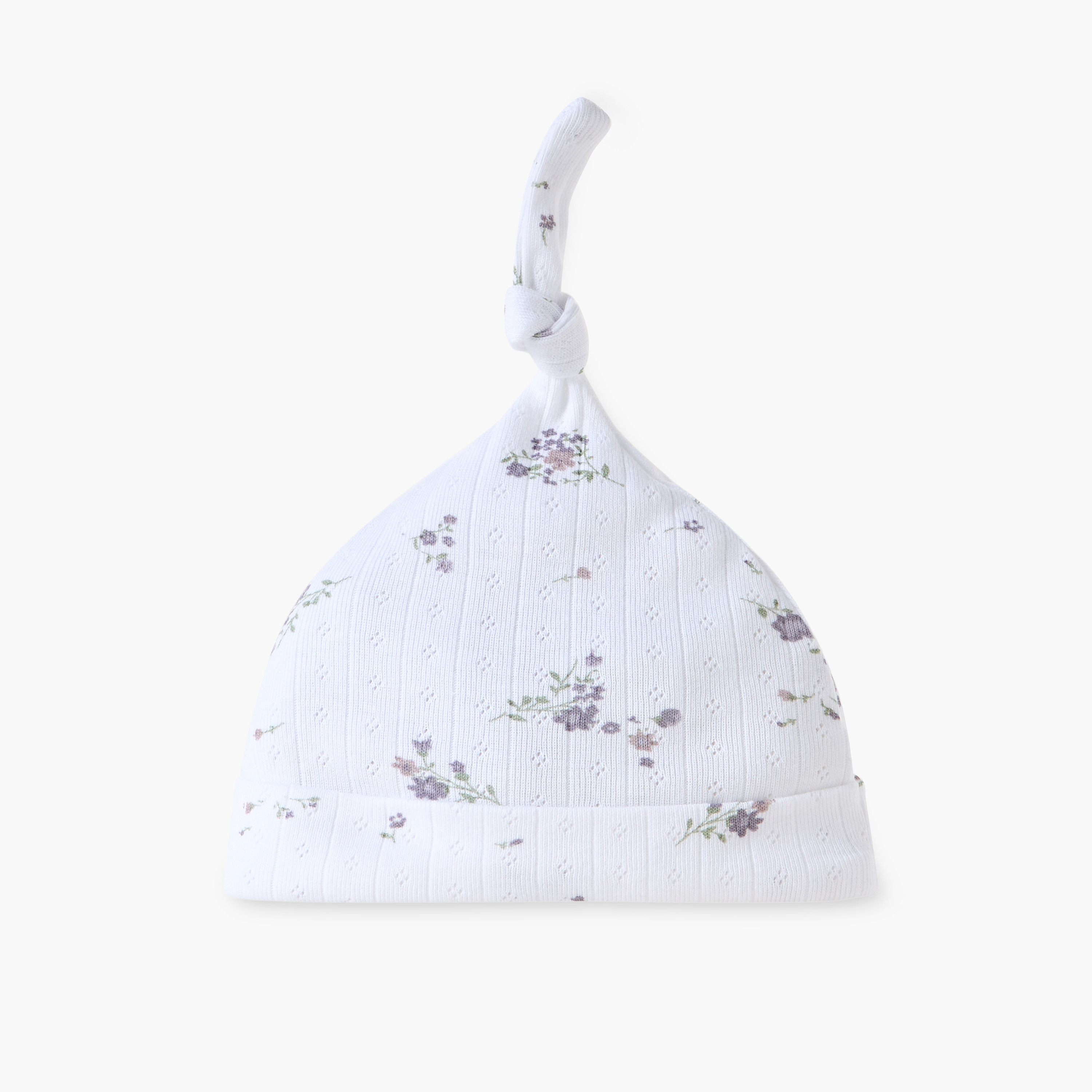 Juniors Cap with Floral Print-baby-girls-accessories-caps-image-2