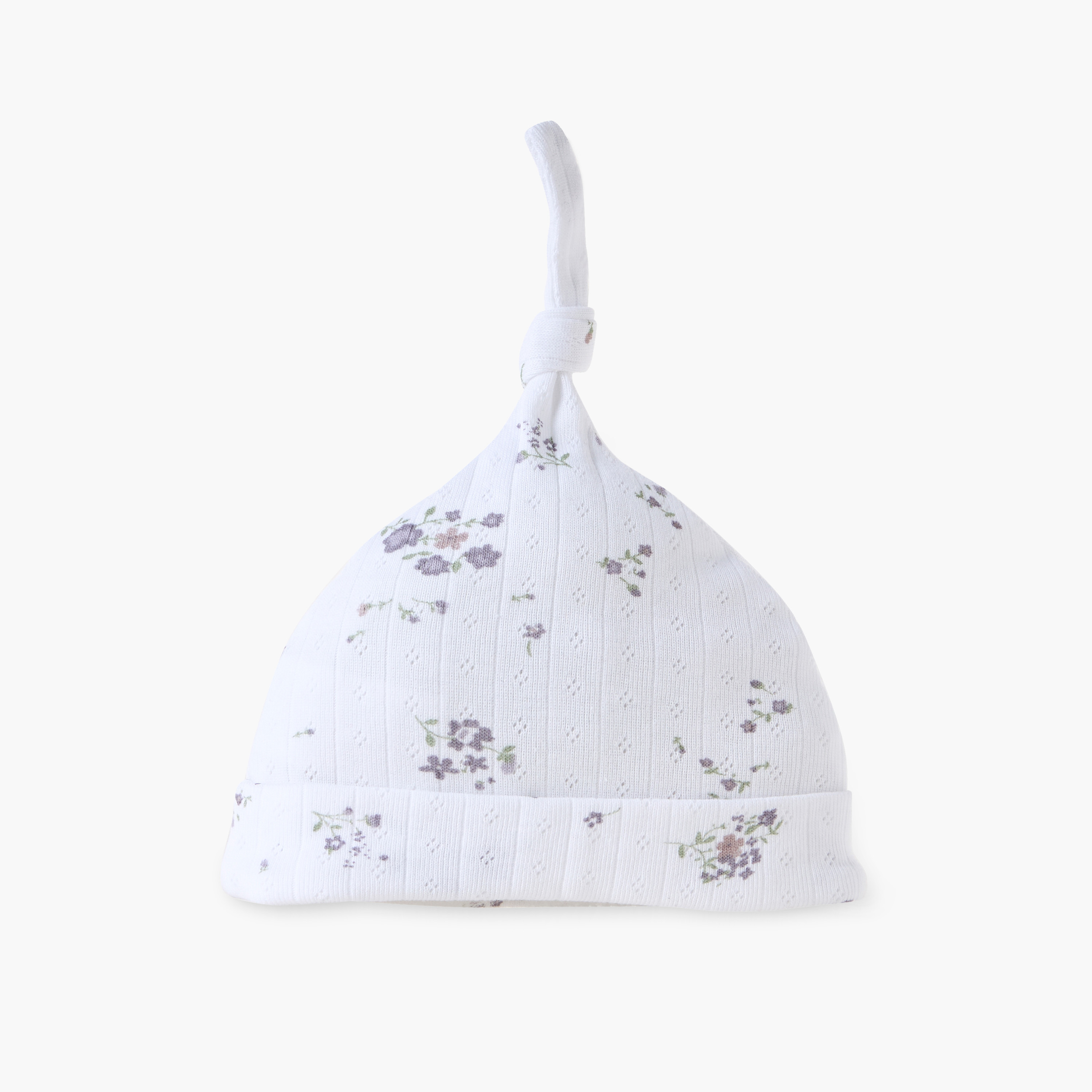 Juniors Cap with Floral Print-baby-girls-accessories-caps-image-3