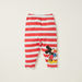 Disney Mickey and Friends Print T-shirt and Striped Pyjama Set-Pyjama Sets-thumbnail-2