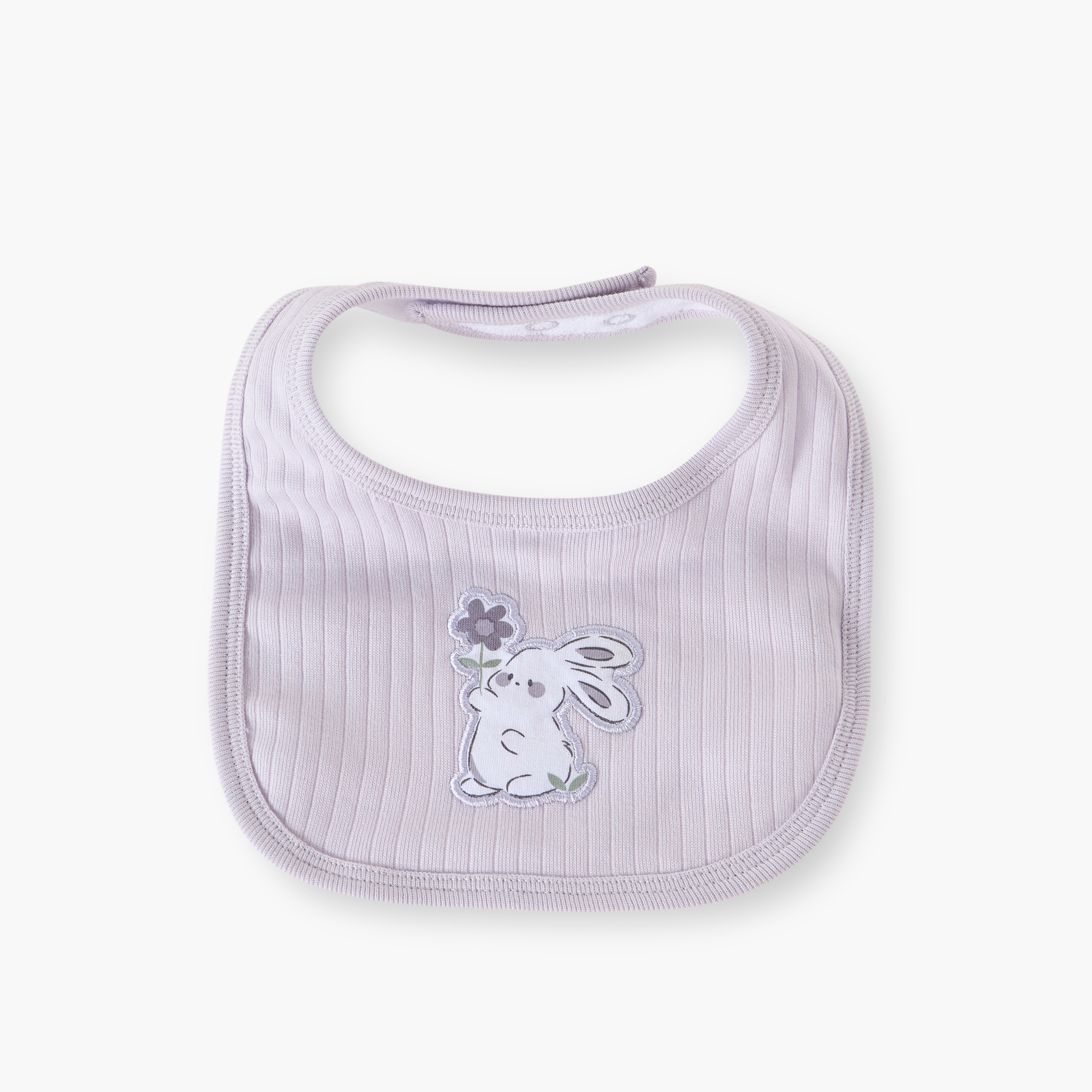 Pack of 2 Juniors Baby Bib with Snap Button Closure-baby-feeding-bibs-image-2