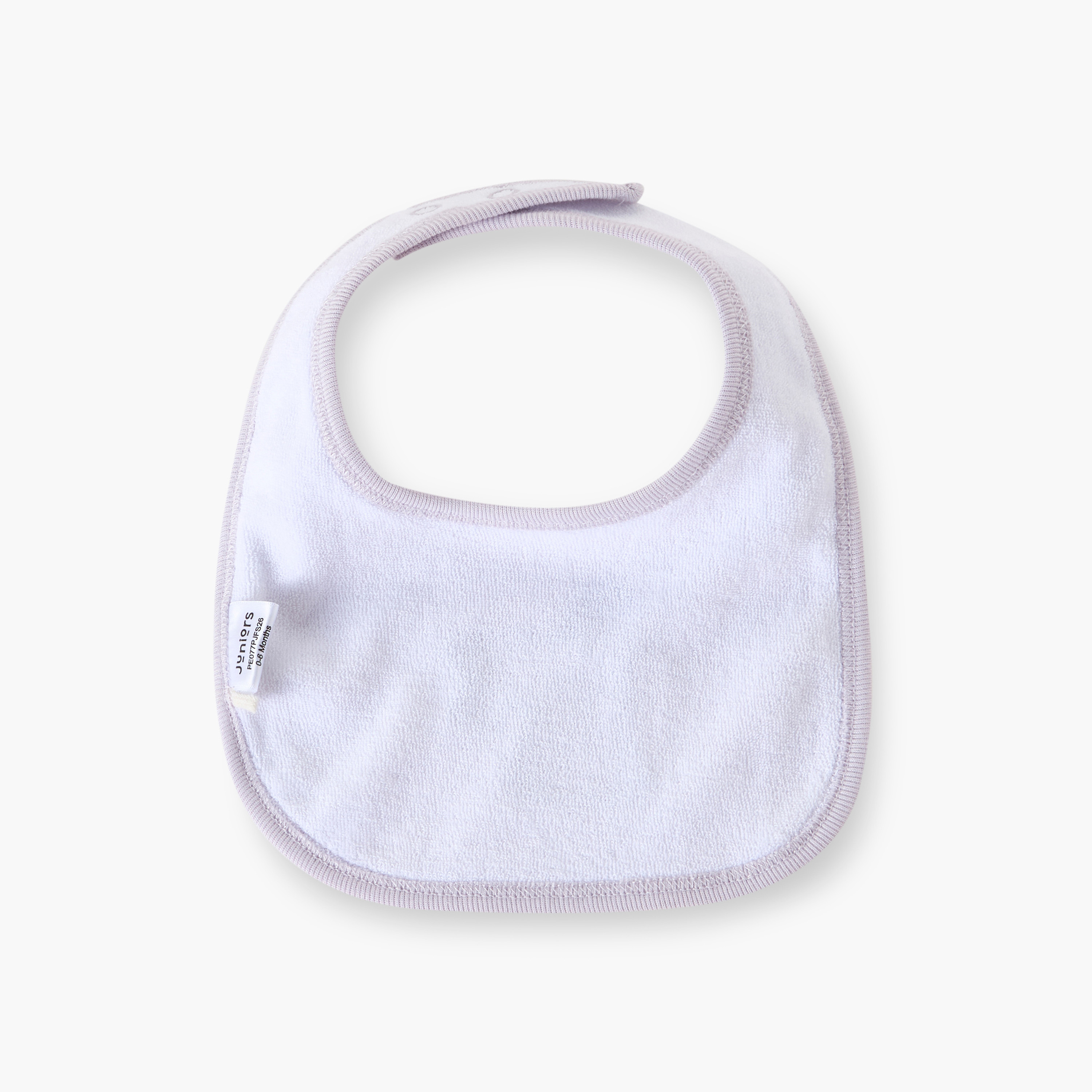 Pack of 2 Juniors Baby Bib with Snap Button Closure-baby-feeding-bibs-image-4