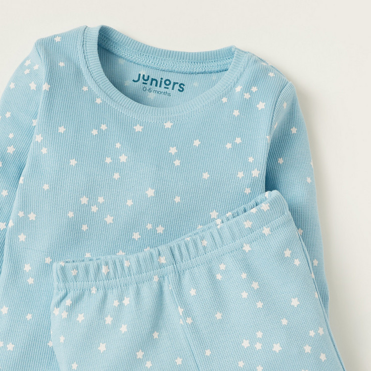 Juniors Printed T-shirt and Full Length Pyjama set - Set of 3