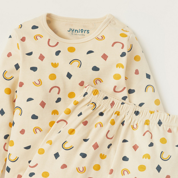 Juniors 6-Piece Printed T-shirt and Pyjama Set