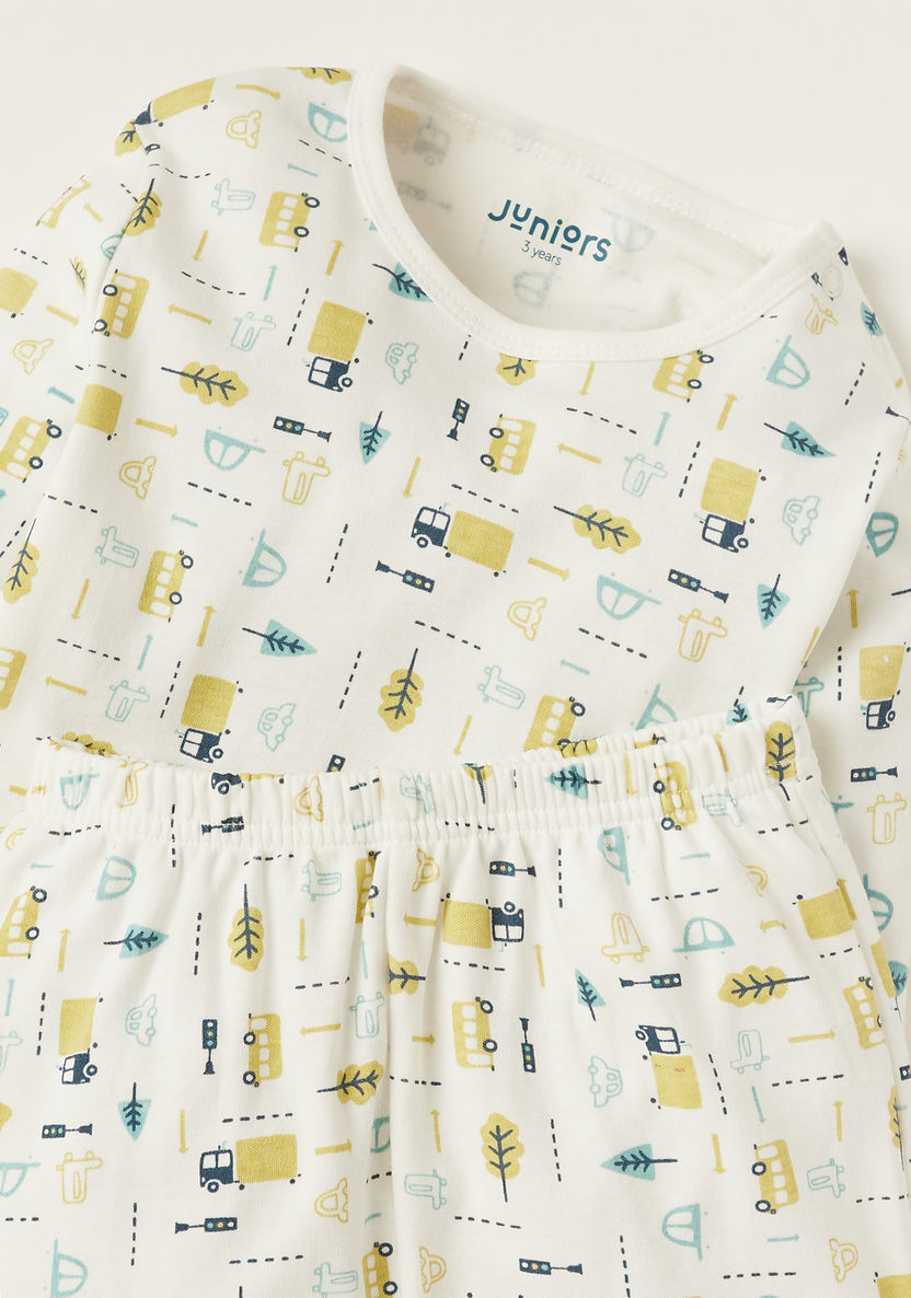 Juniors 6-Piece Printed T-shirt and Pyjama Set-Pyjama Sets-image-6