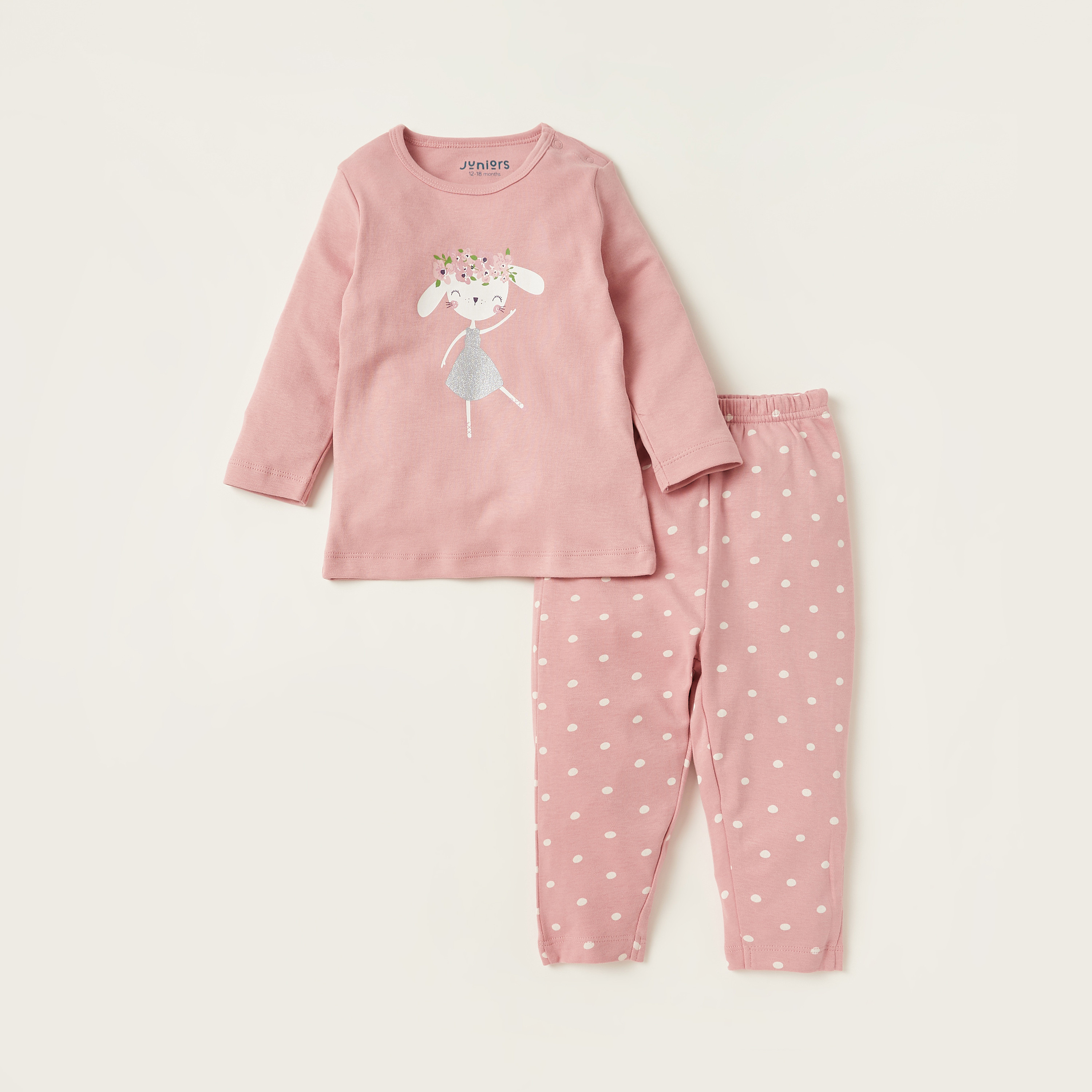 تيشيرت بطبعات وبنطلون بيجاما من جونيورز - مجموعة من 3-baby-boys-clothing-nightwear-pyjamasets-image-2