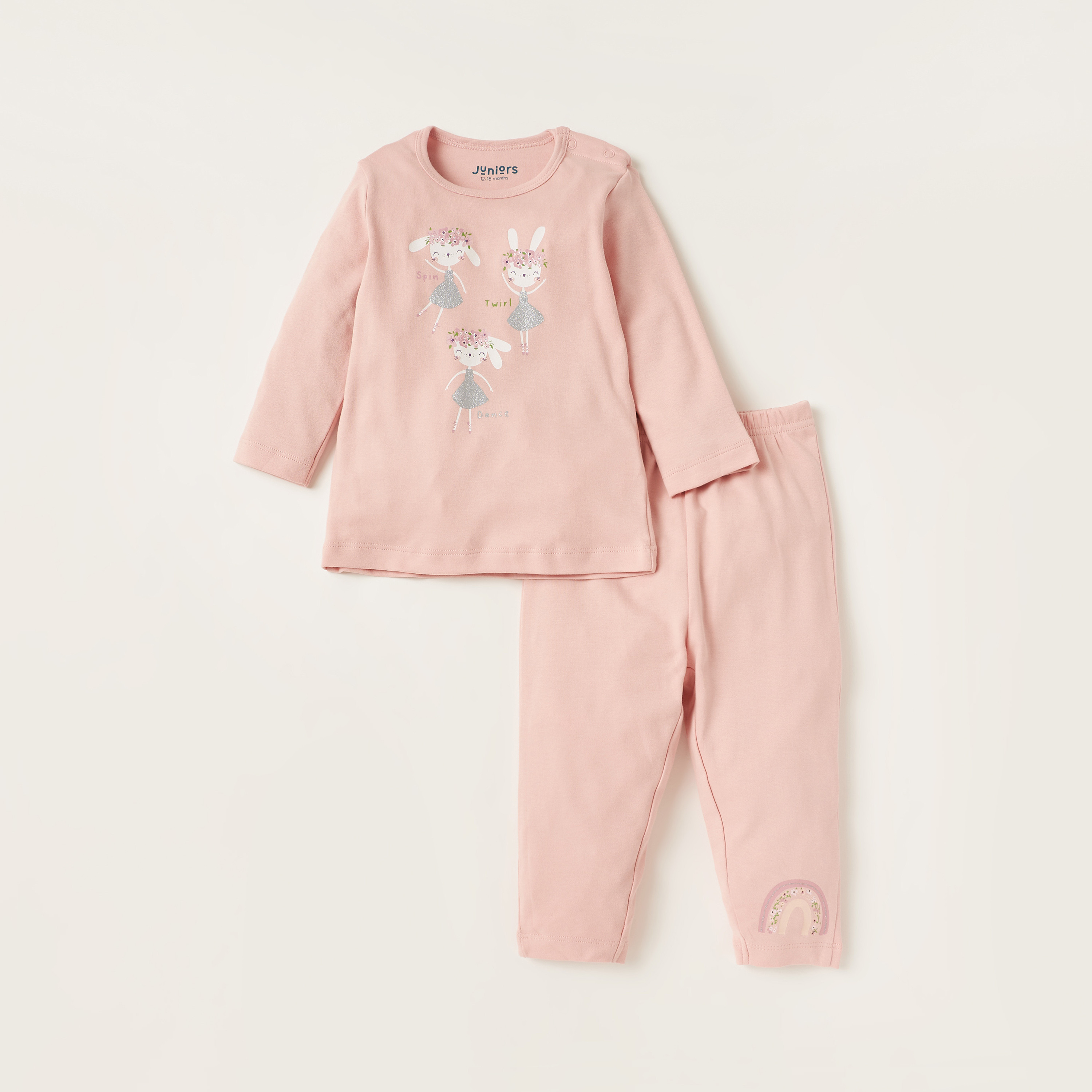 تيشيرت بطبعات وبنطلون بيجاما من جونيورز - مجموعة من 3-baby-boys-clothing-nightwear-pyjamasets-image-6