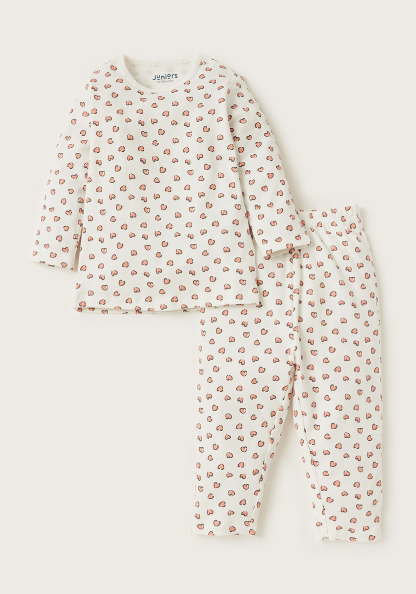 Juniors 6-Piece Printed T-shirt and Pyjama Set-Pyjama Sets-image-3