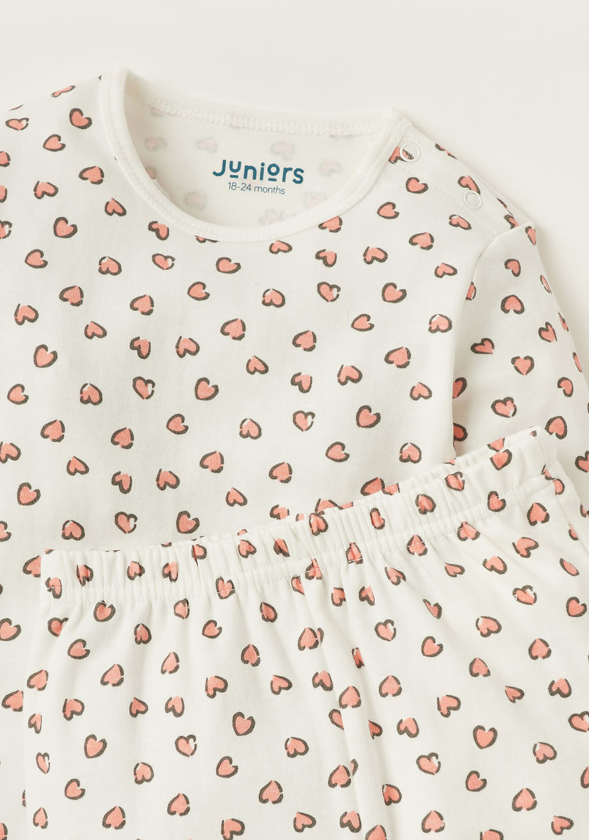 Juniors 6-Piece Printed T-shirt and Pyjama Set-Pyjama Sets-image-4
