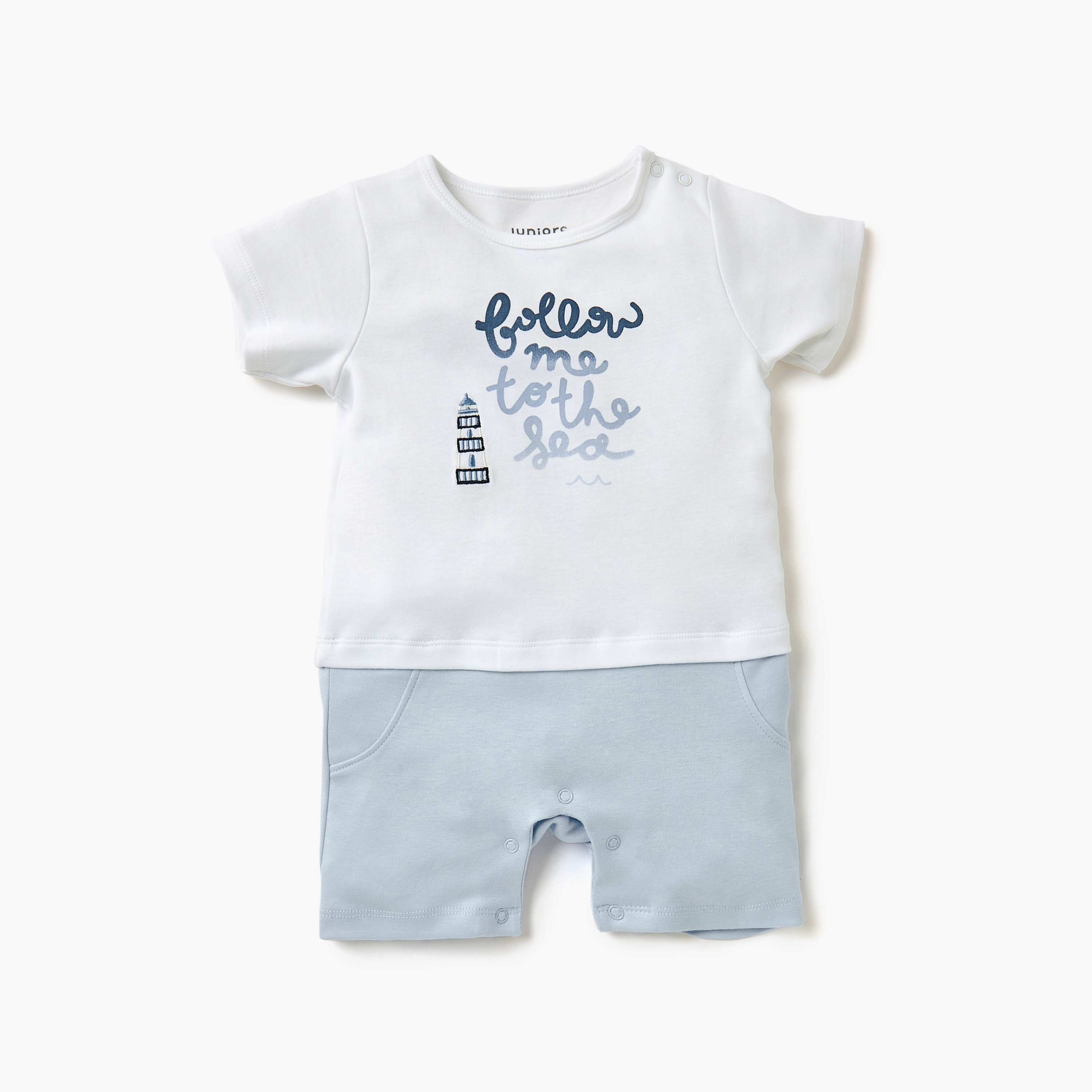 Juniors Printed Romper with Short Sleeves-baby-boys-clothing-rompers-image-1