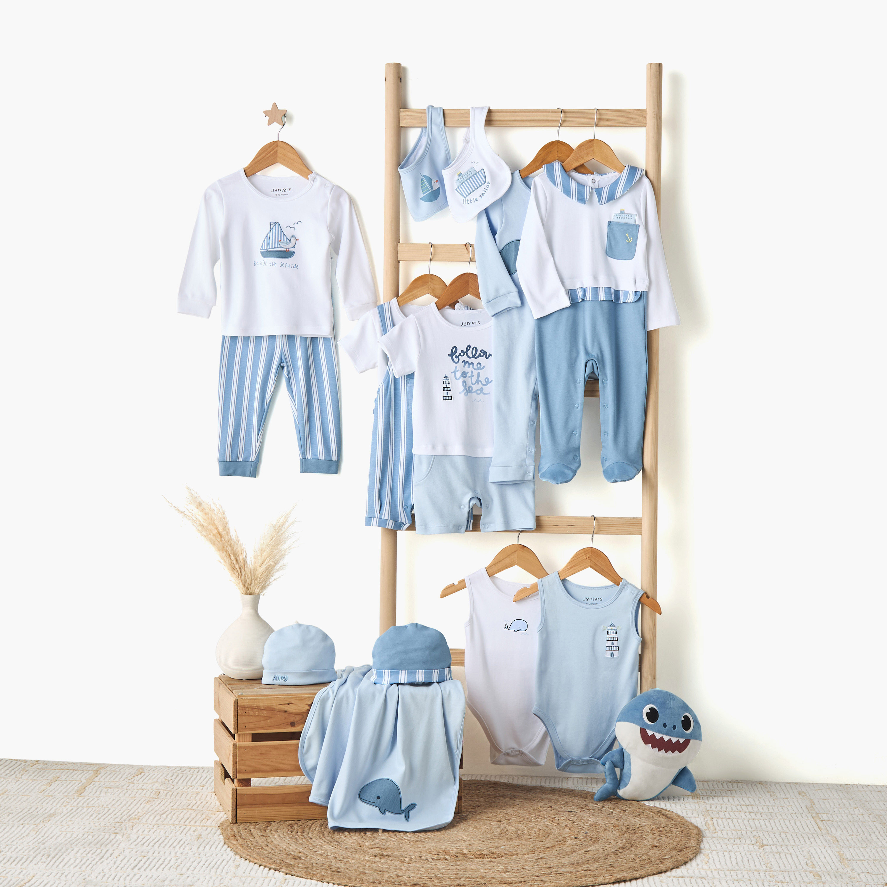 Juniors Whale Applique Sleepsuit with Round Neck-baby-boys-clothing-nightwear-sleepsuits-image-5