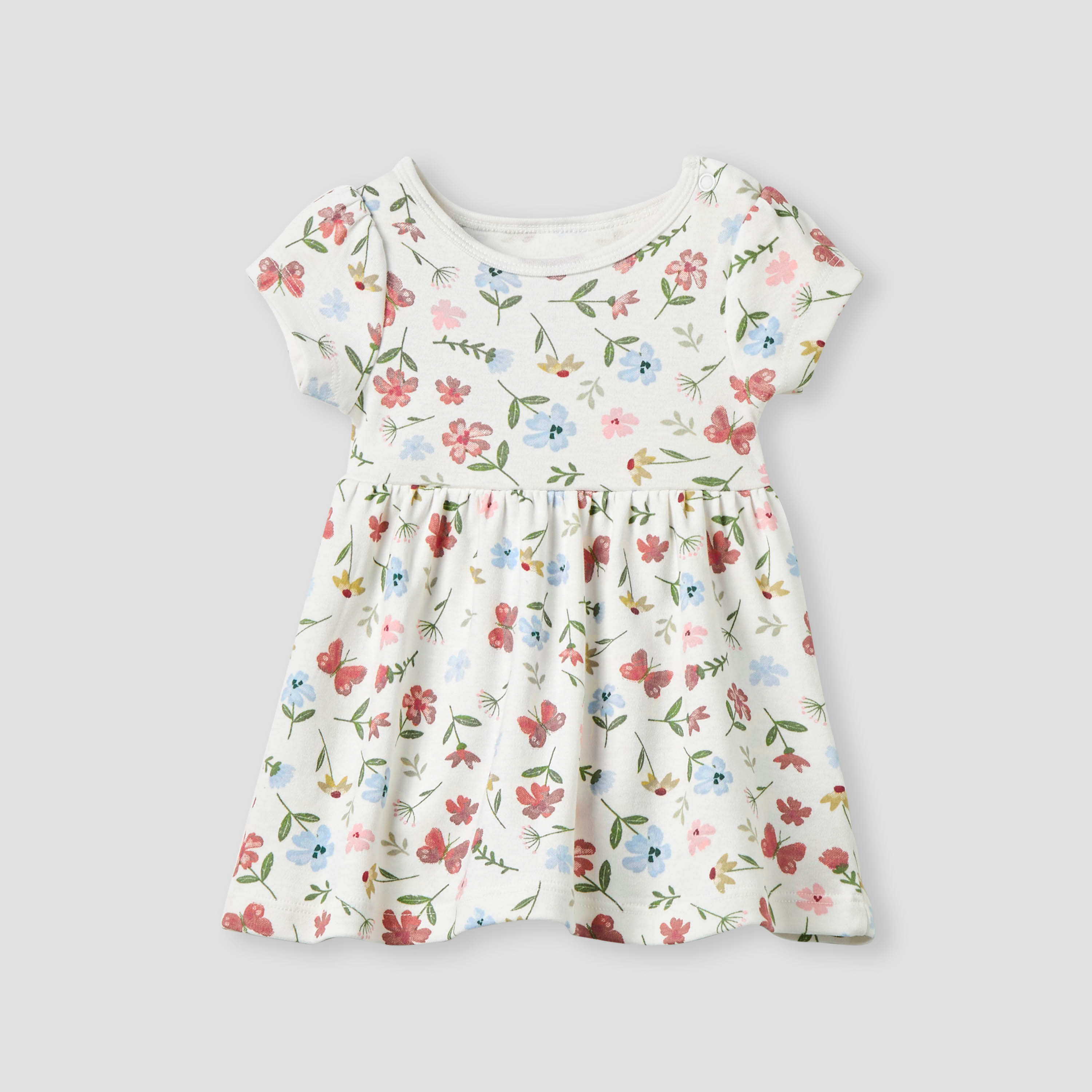 Juniors Floral Print A-Line Dress - Set of 2-baby-girls-clothing-dressesandjumpsuits-image-2