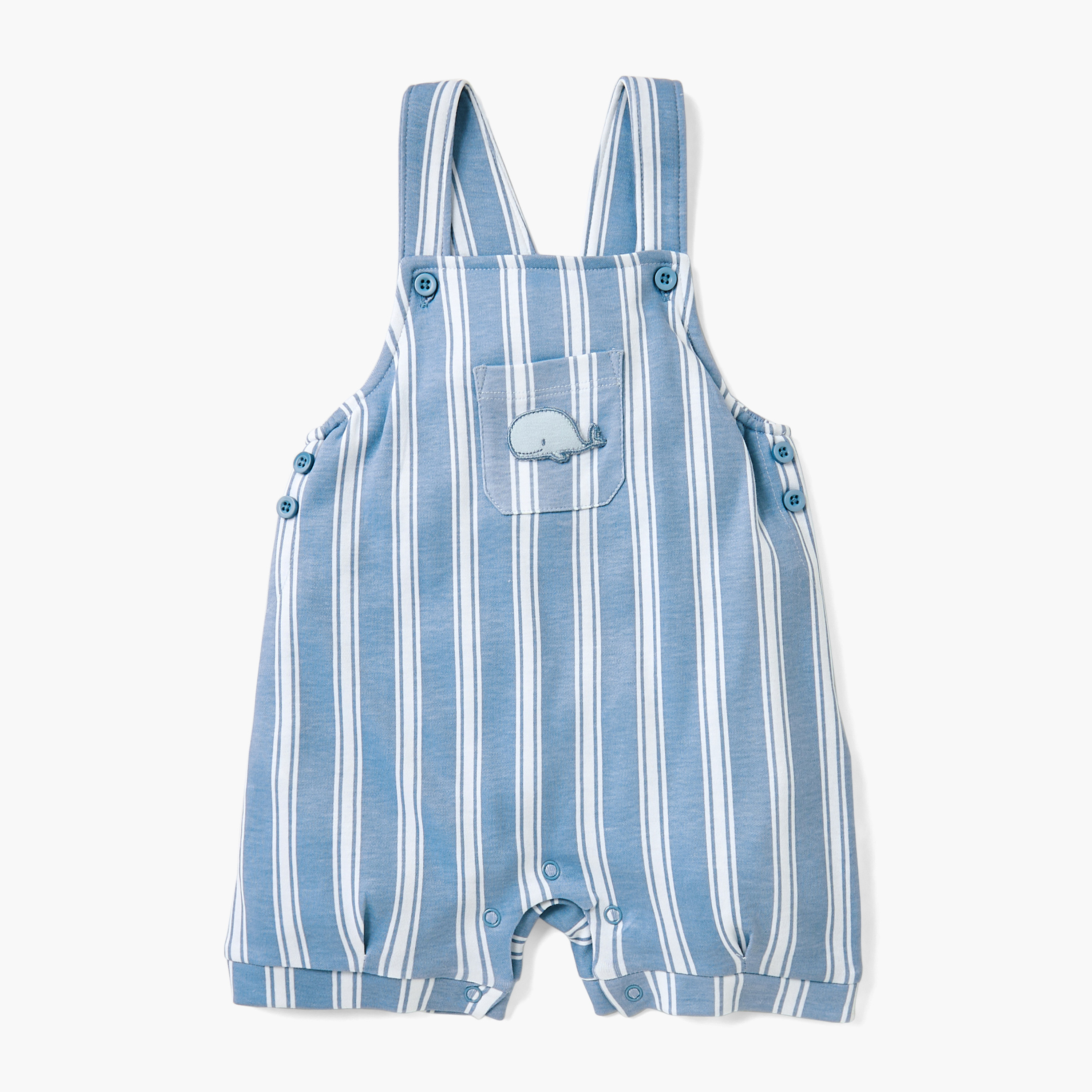 طقم دنغري مخطط وتيشيرت سادة من جونيورز-baby-boys-clothing-setsandcoords-image-3