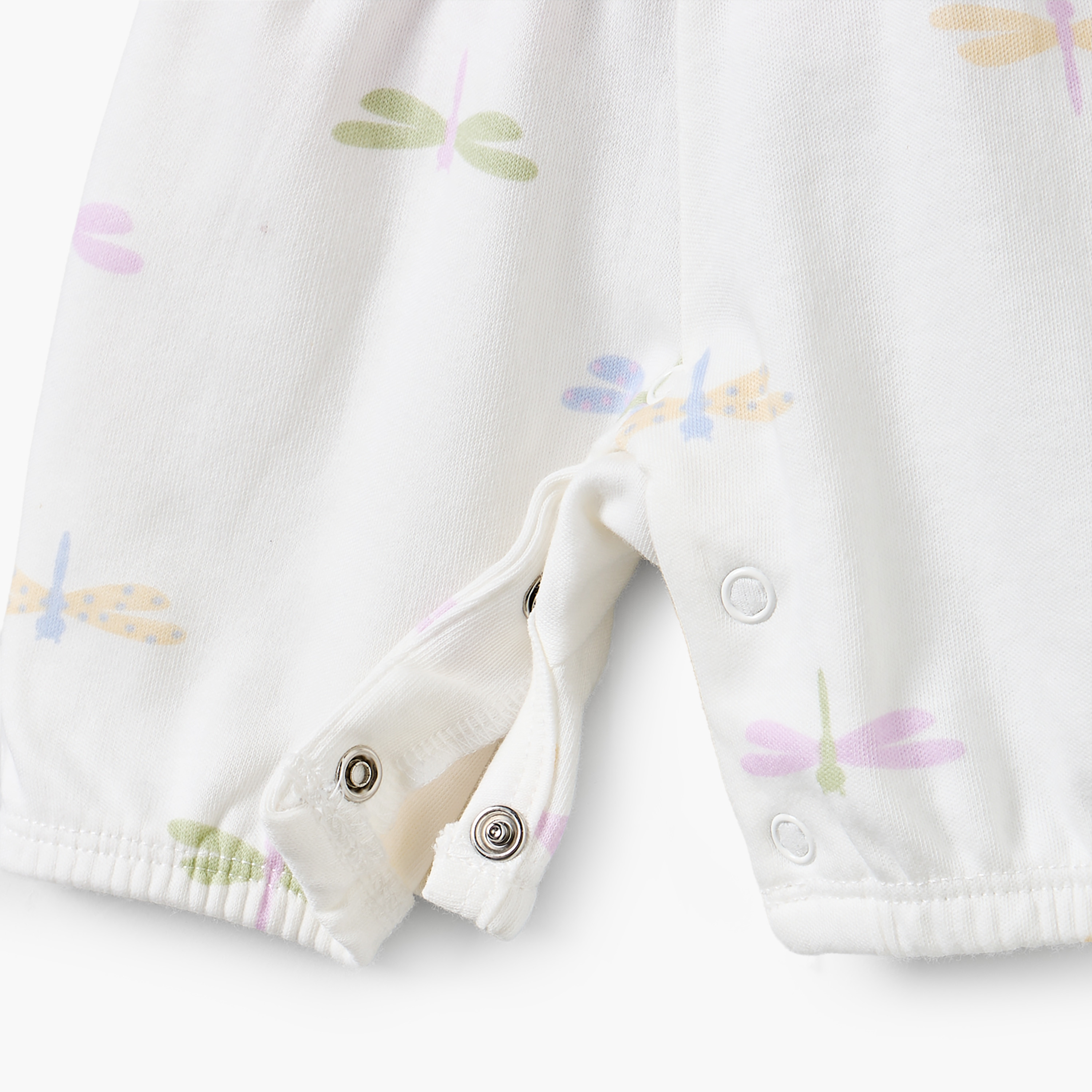 Juniors Crew Neck Short Sleeves T-shirt and Dungaree Set with Floral Embroidery-baby-girls-clothing-setsandcoords-image-7