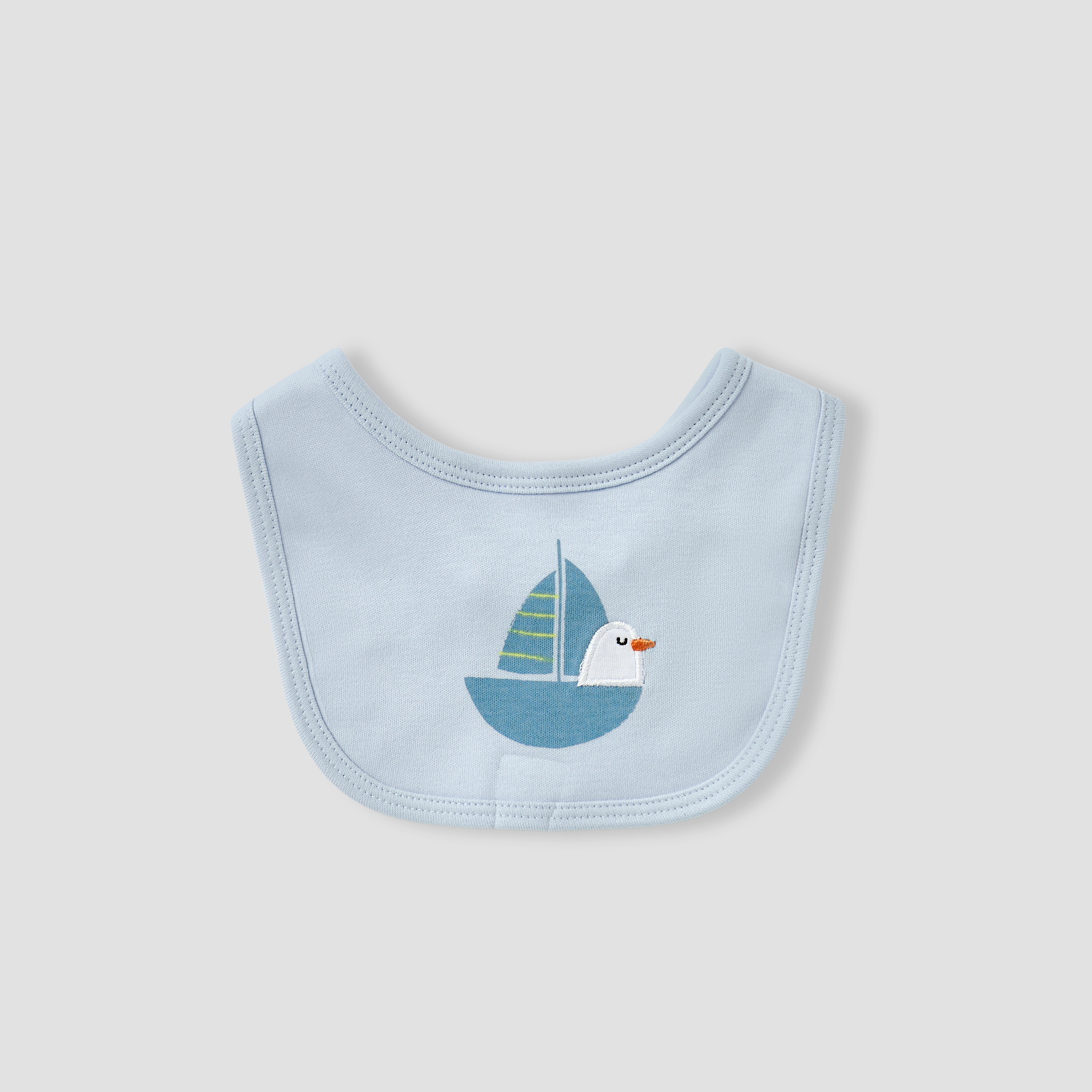 مريلة بزر إغلاق وطبعات من جونيورز - طقم من قطعتين-baby-feeding-bibs-image-3