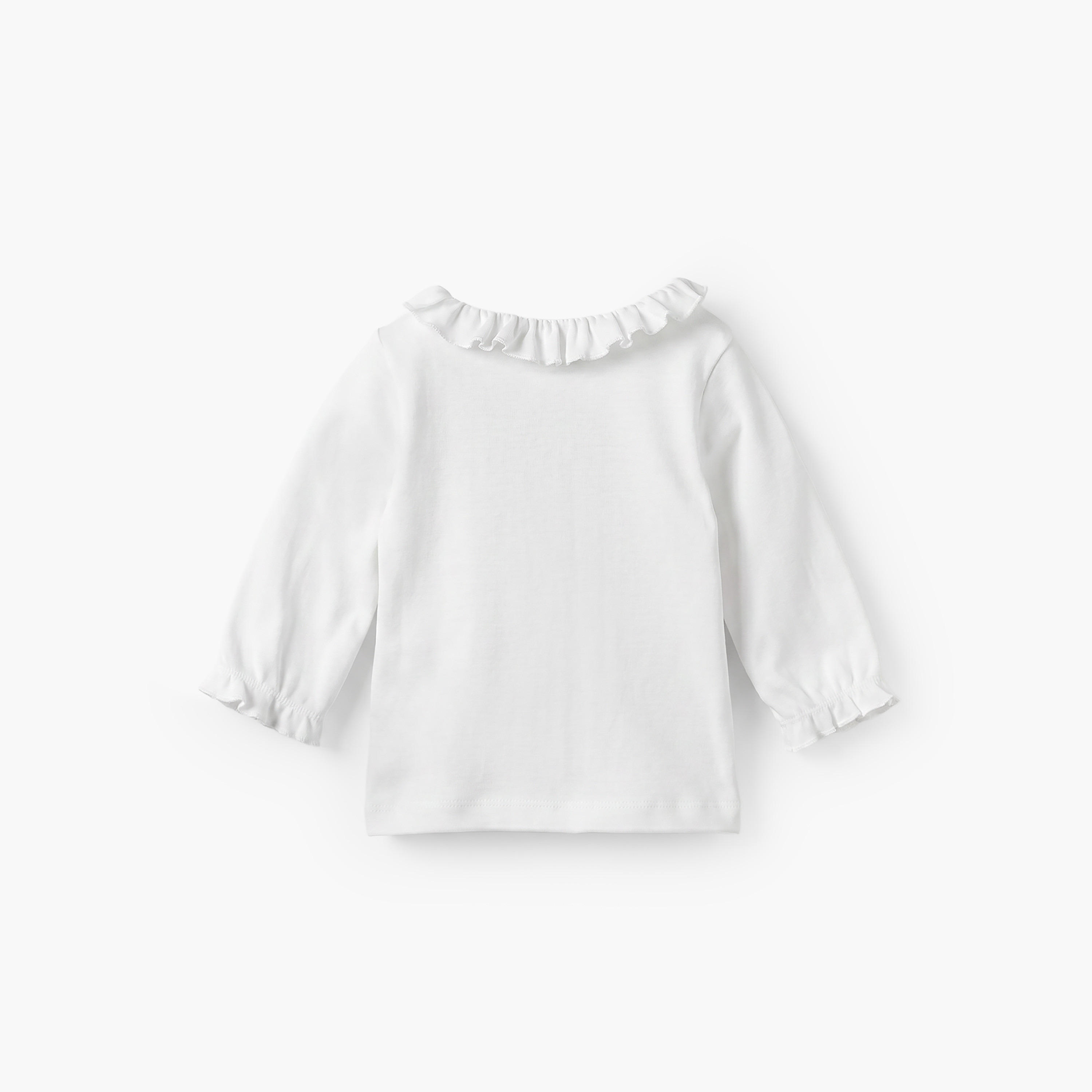طقم بيجاما قطن بياقة ضيقة وأكمام طويلة وطبعات زهرية من جونيورز-baby-girls-clothing-nightwear-pyjamasets-image-4