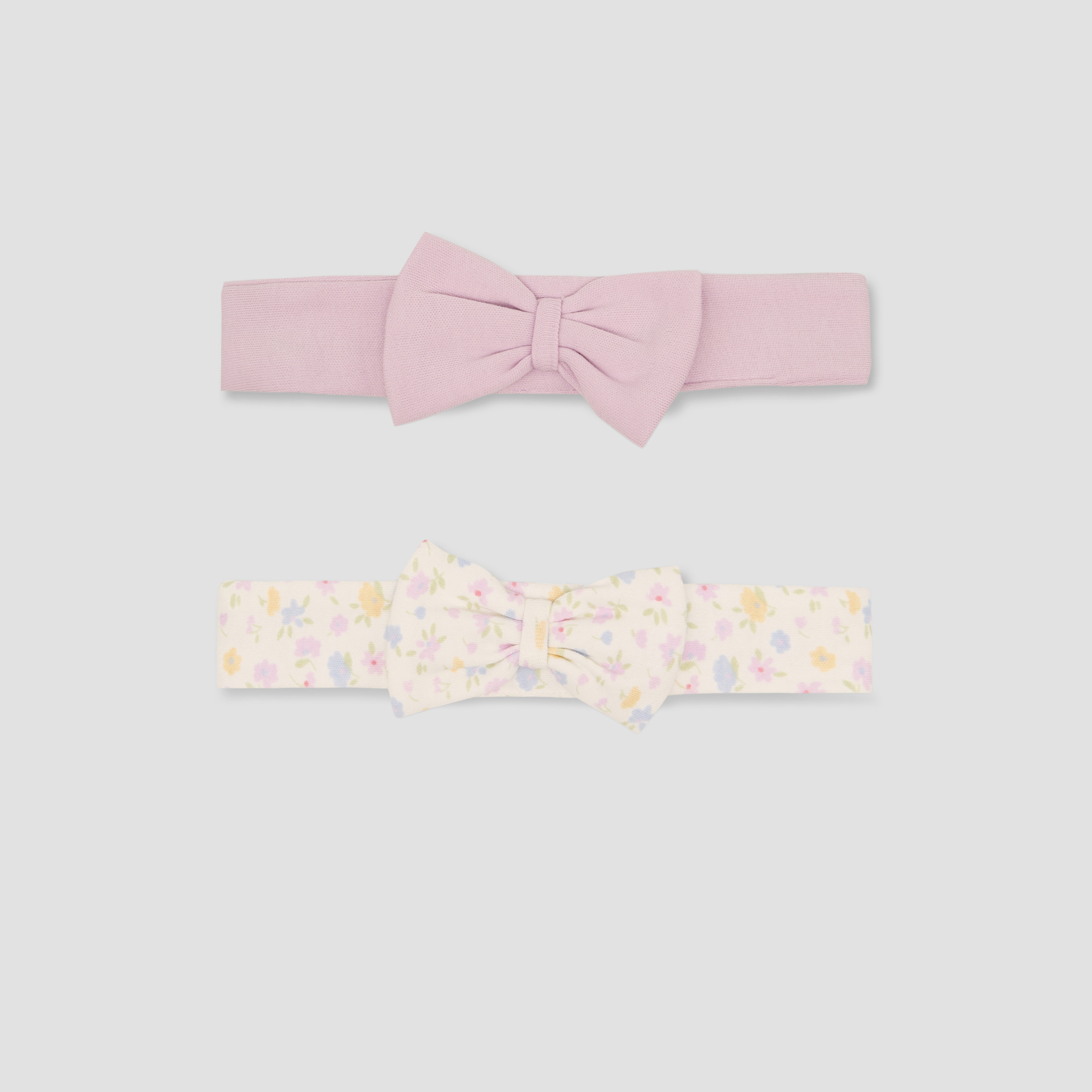شرائط رأس بزينة فيونكة من جونيورز - عبوة من قطعتين-baby-girls-accessories-hairaccessories-image-1