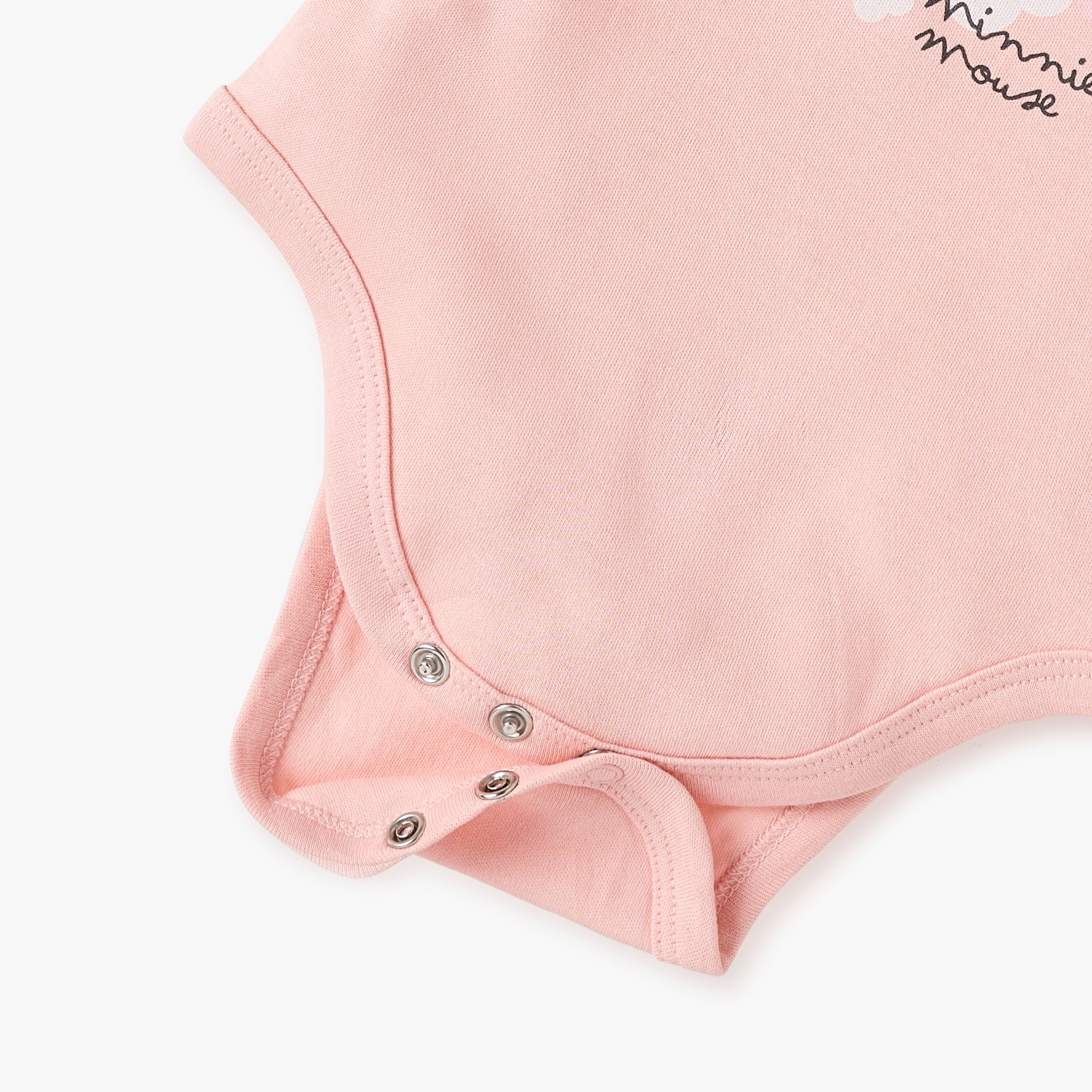 Disney Minnie Mouse Print Bodysuit with Short Sleeves-baby-girls-clothing-bodysuits-image-4