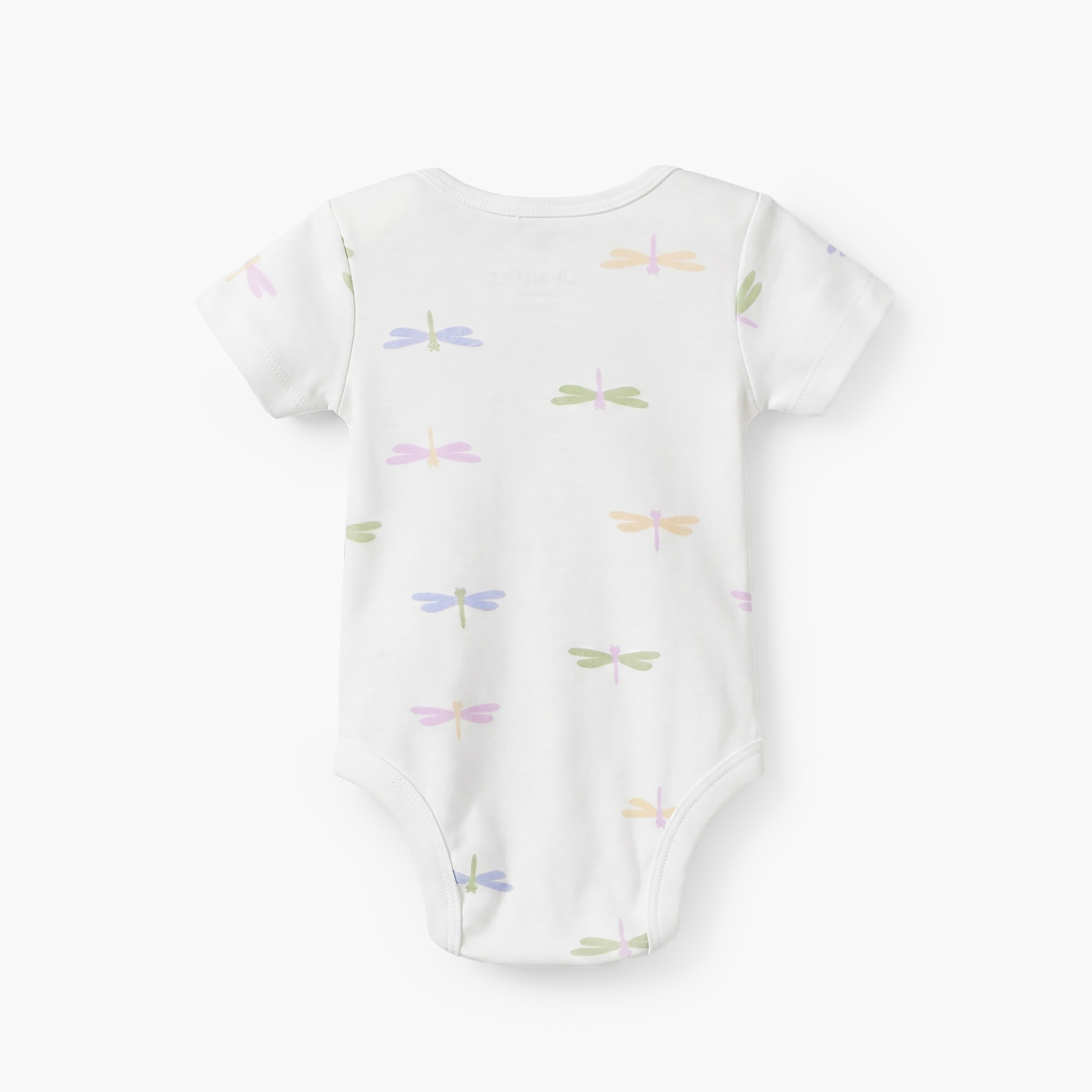 رومبير قطن بياقة دائرية وأكمام قصيرة بطبعة اليعسوب - طقم من قطعتين من جونيورز-baby-girls-clothing-bodysuits-image-3