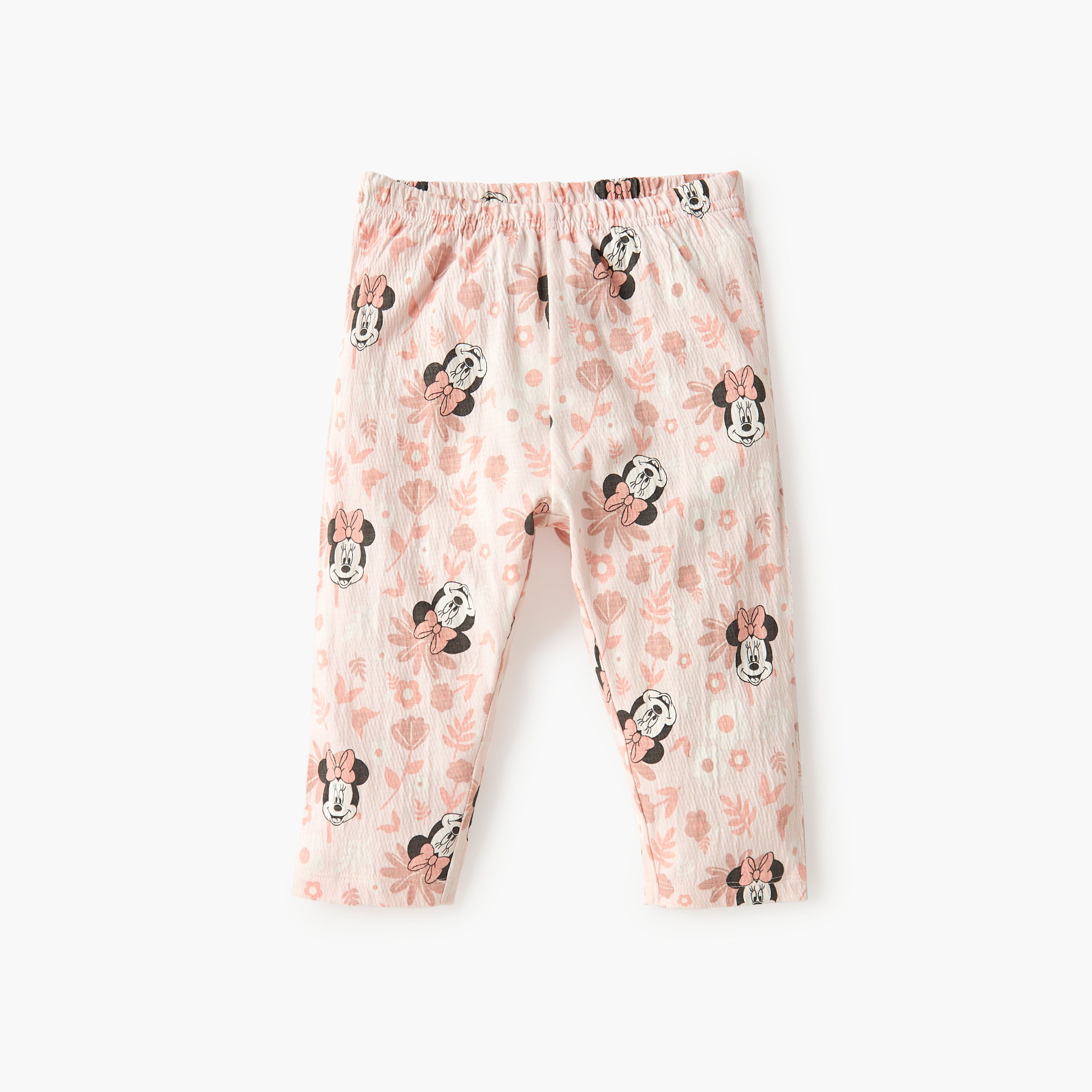 Disney Minnie Mouse Print Shirt and Pyjama Set-baby-girls-clothing-nightwear-pyjamasets-image-3