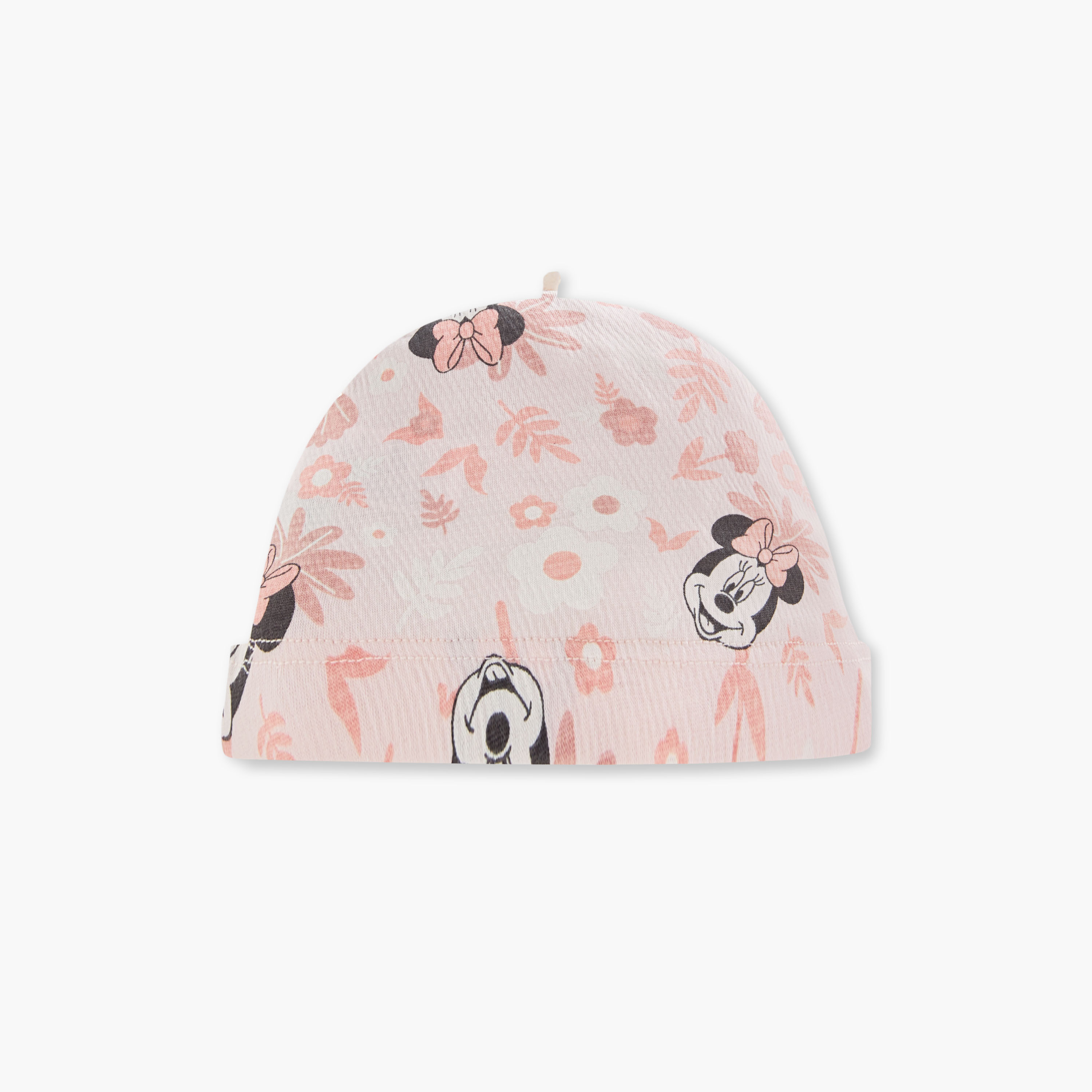 Disney Minnie Mouse Print Cap with Bow Accent-baby-girls-accessories-caps-image-3