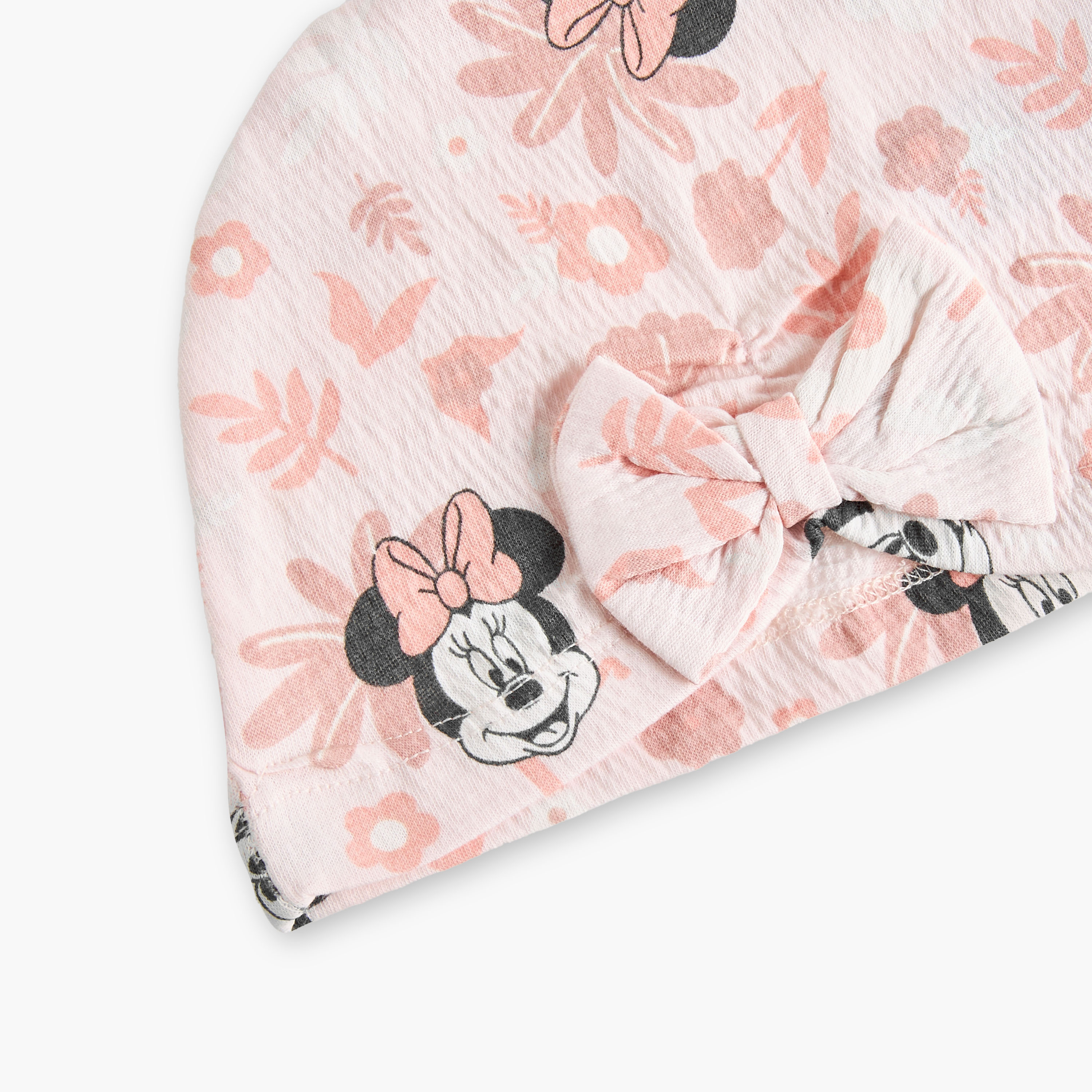 Disney Minnie Mouse Print Cap with Bow Accent-baby-girls-accessories-caps-image-5