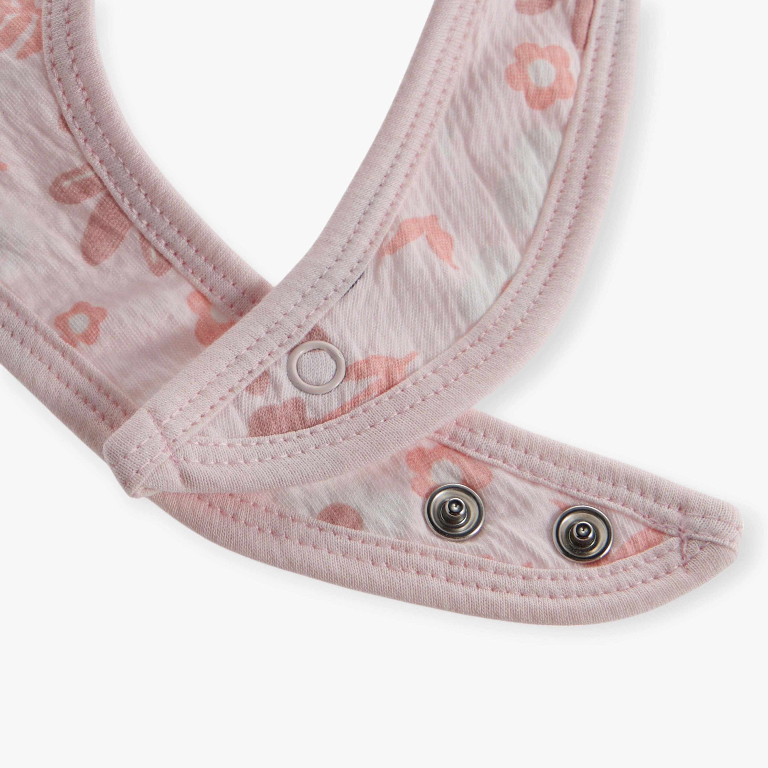 Disney Minnie Mouse Print Bib with Snap Button Closure-baby-feeding-bibs-image-4