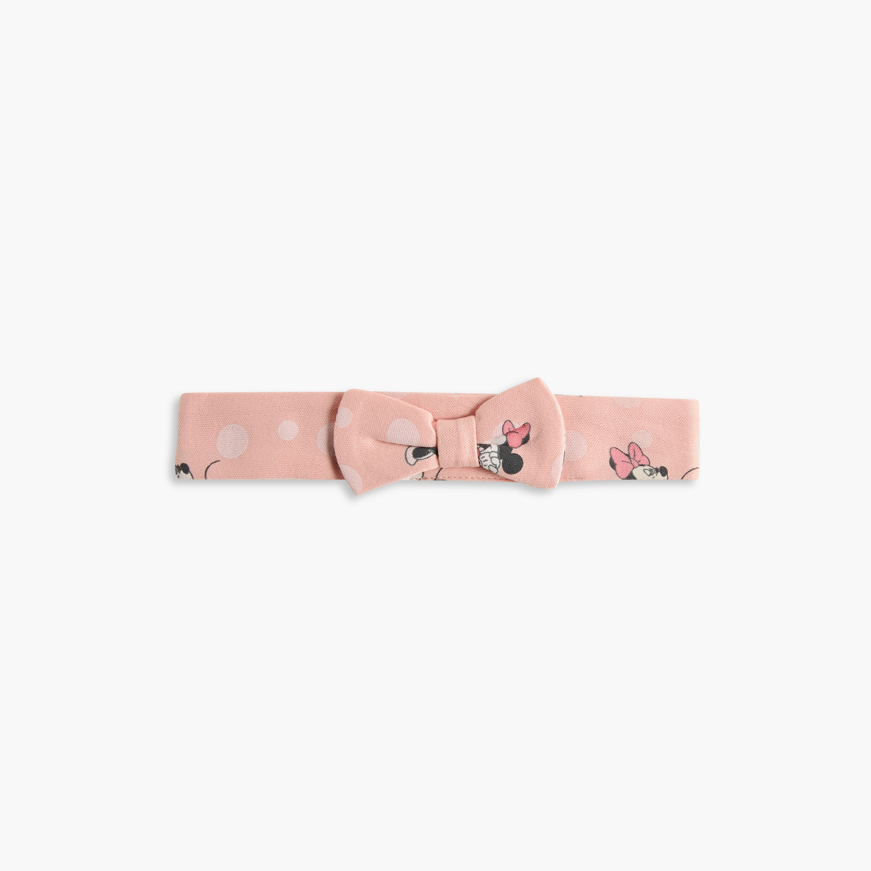 Disney Minnie Mouse Print Headband with Bow Detail - Set of 2-baby-girls-accessories-hairaccessories-image-2