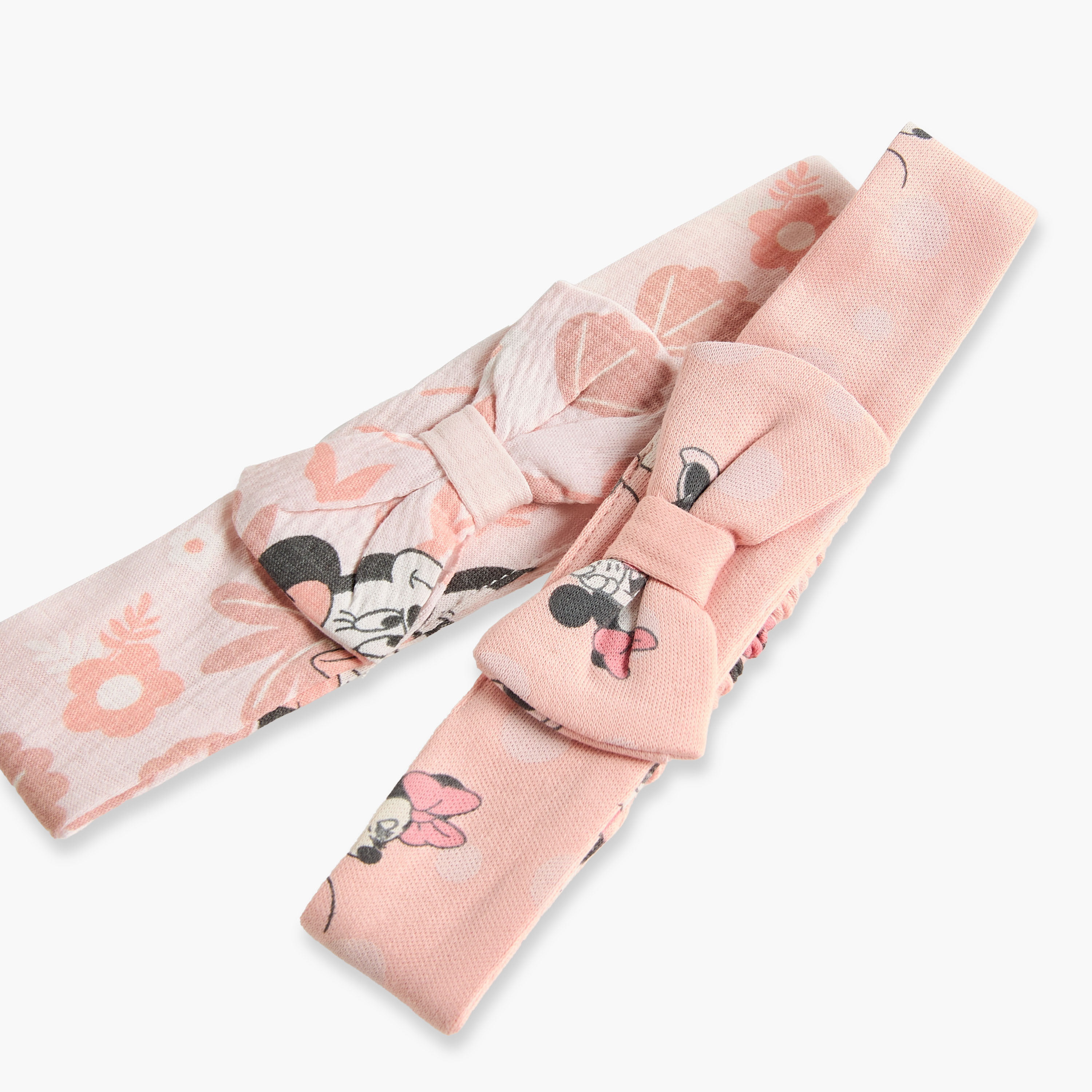 Disney Minnie Mouse Print Headband with Bow Detail - Set of 2-baby-girls-accessories-hairaccessories-image-6