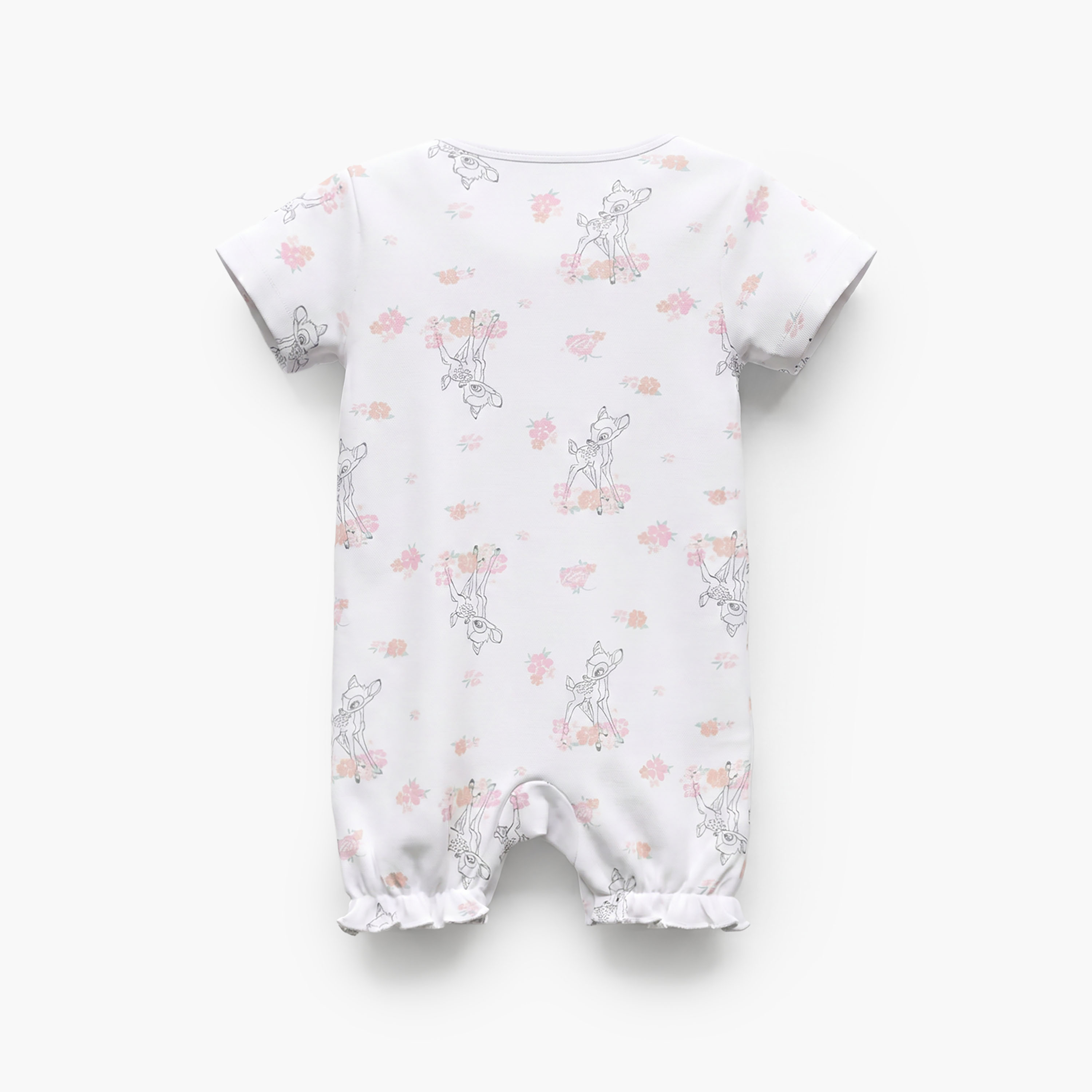 Disney All-Over Bambi Print Romper with Short Sleeves-baby-girls-clothing-rompers-image-2