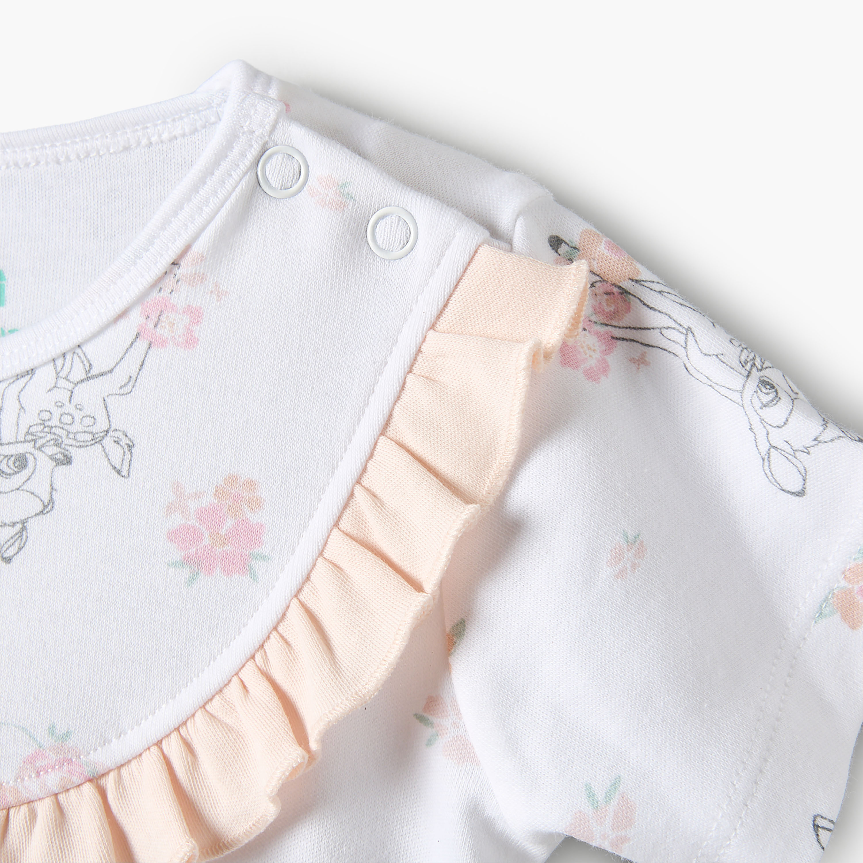 Disney All-Over Bambi Print Romper with Short Sleeves-baby-girls-clothing-rompers-image-3