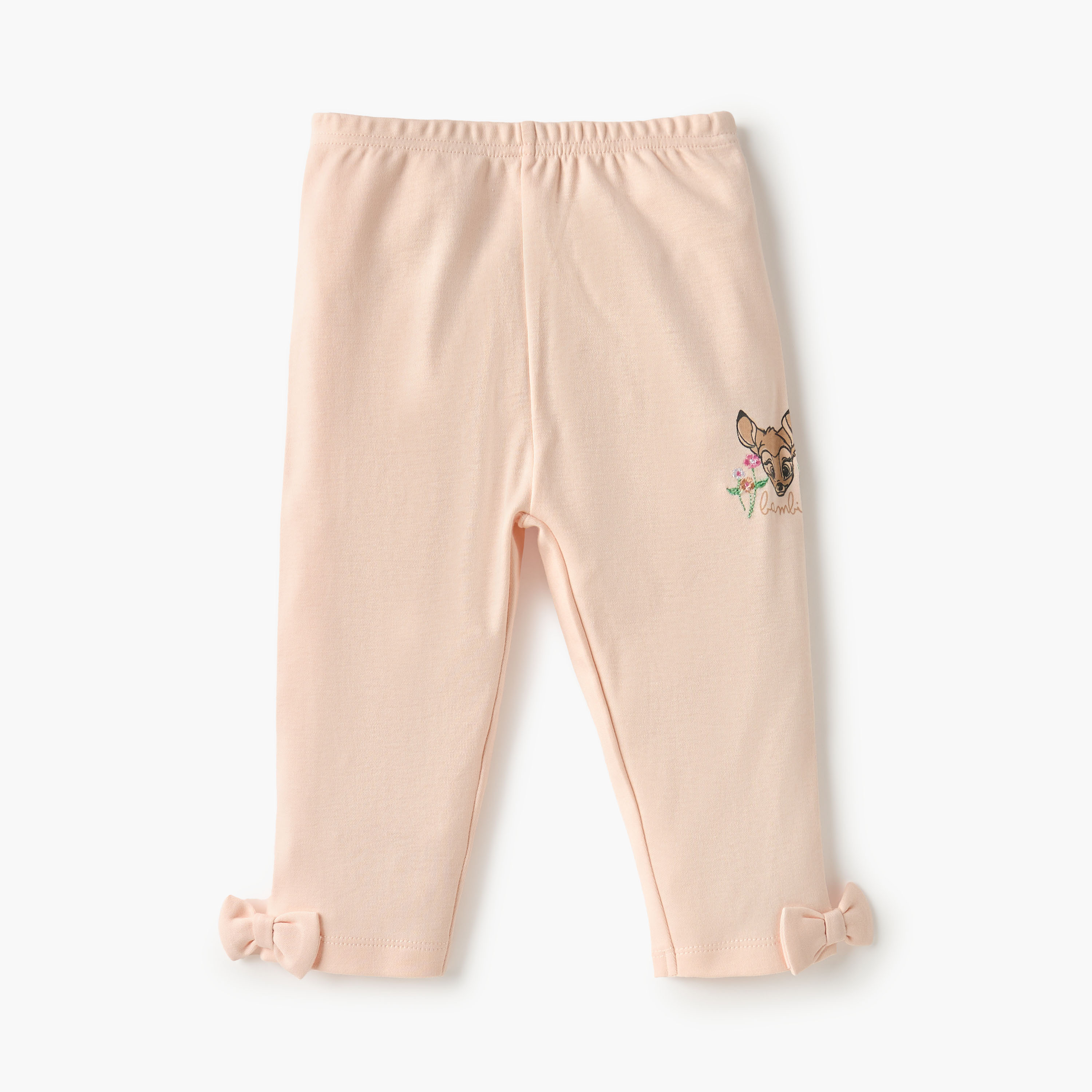 Disney Bambi Print T-shirt and Pyjama Set-baby-girls-clothing-nightwear-pyjamasets-image-3