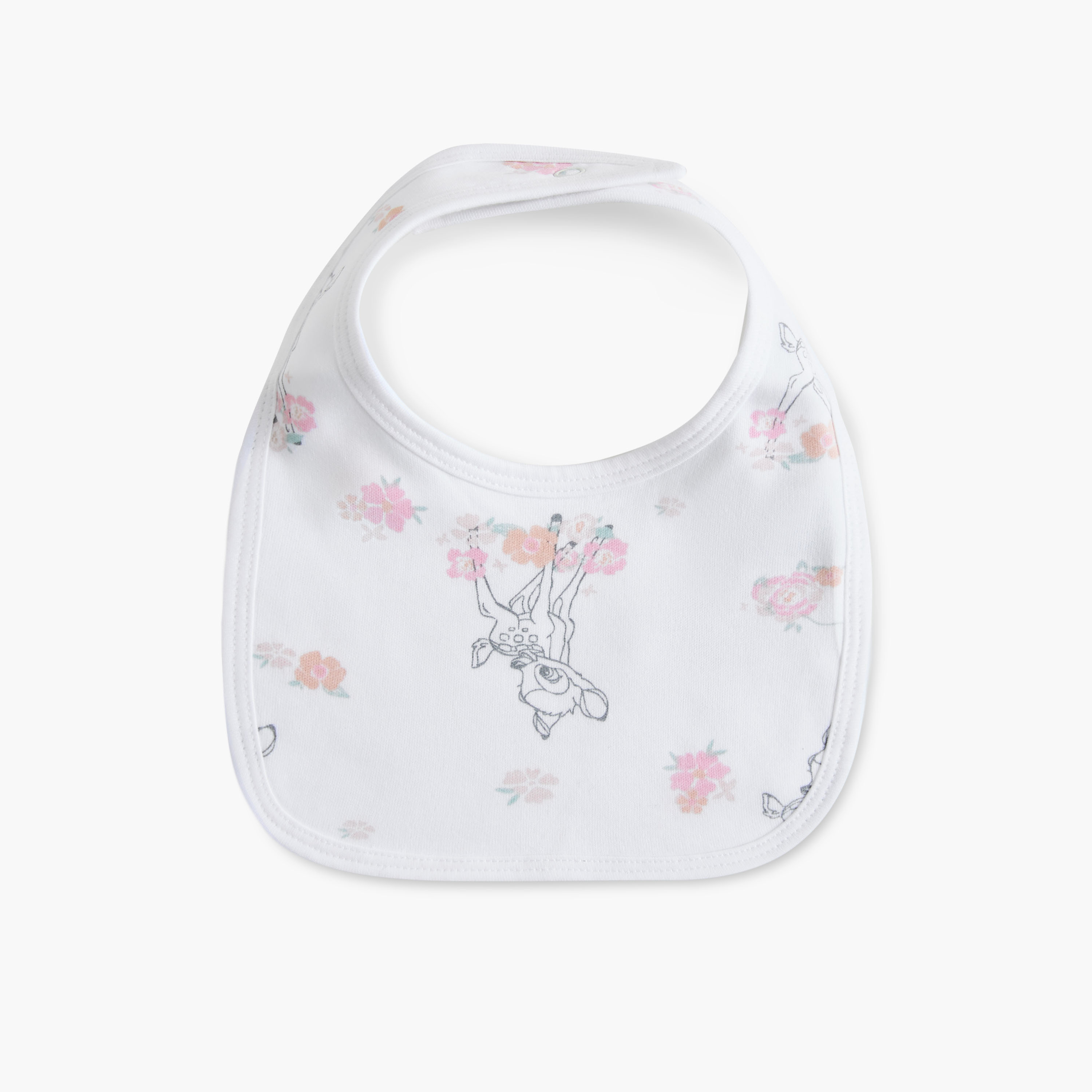 مريلة بطبعات بامبي بزر إغلاق من ديزني - طقم من قطعتين-baby-feeding-bibs-image-2