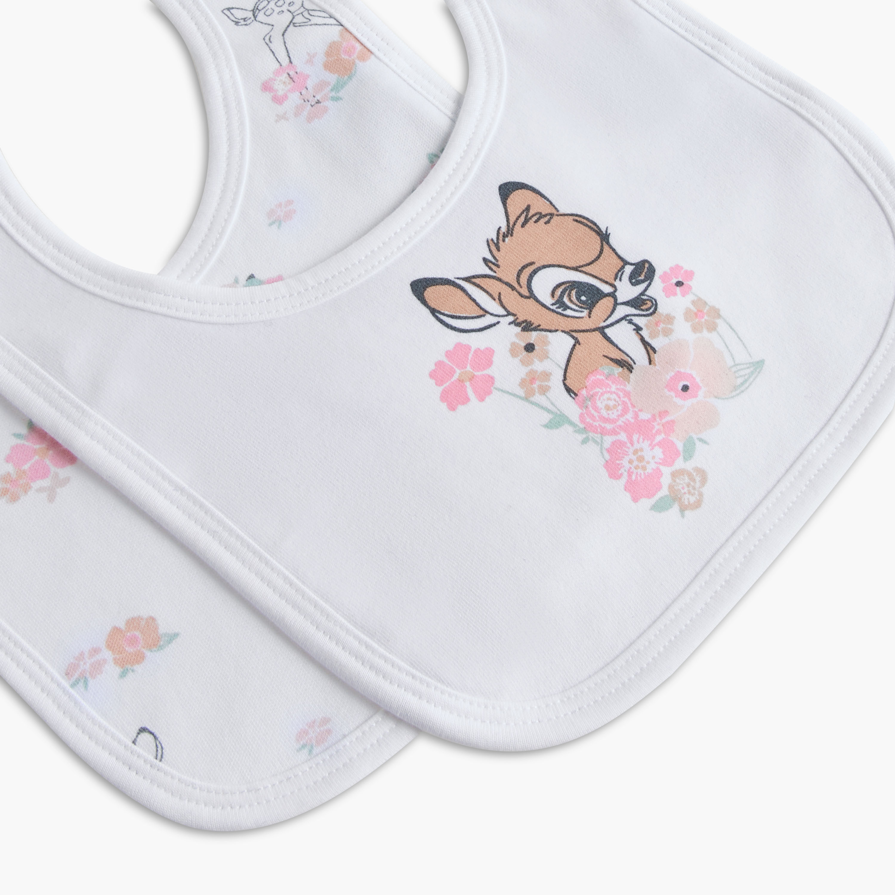 مريلة بطبعات بامبي بزر إغلاق من ديزني - طقم من قطعتين-baby-feeding-bibs-image-5