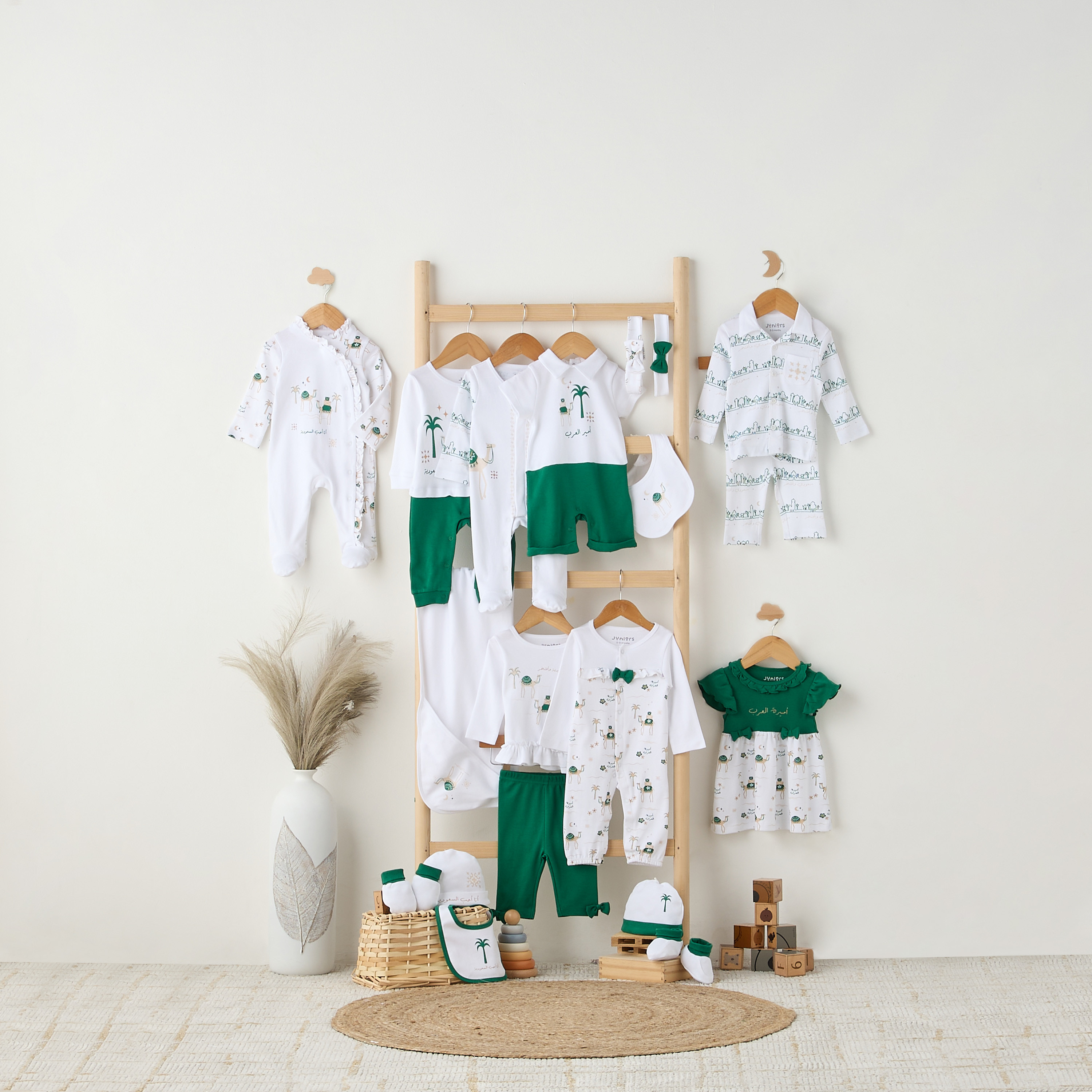 Juniors KSA National Day Print Sleepsuit with Long Sleeves-baby-boys-clothing-nightwear-sleepsuits-image-5