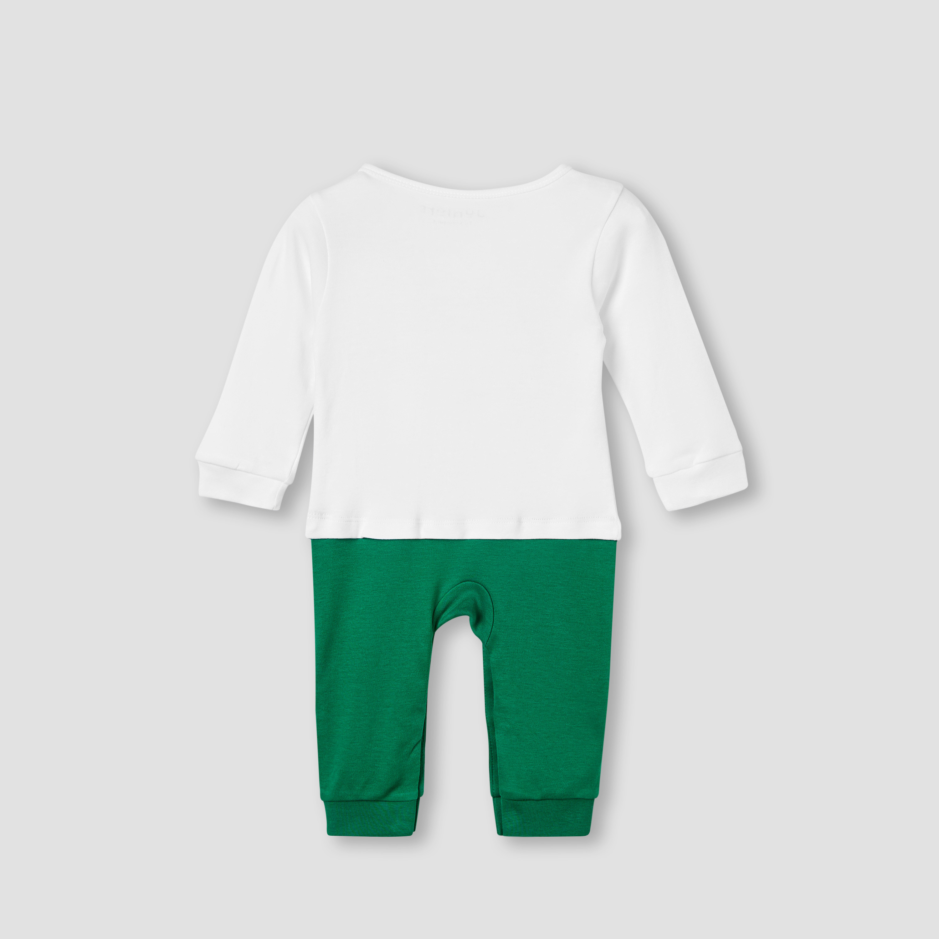 Juniors KSA National Day Print Sleepsuit with Long Sleeves-baby-boys-clothing-nightwear-sleepsuits-image-2